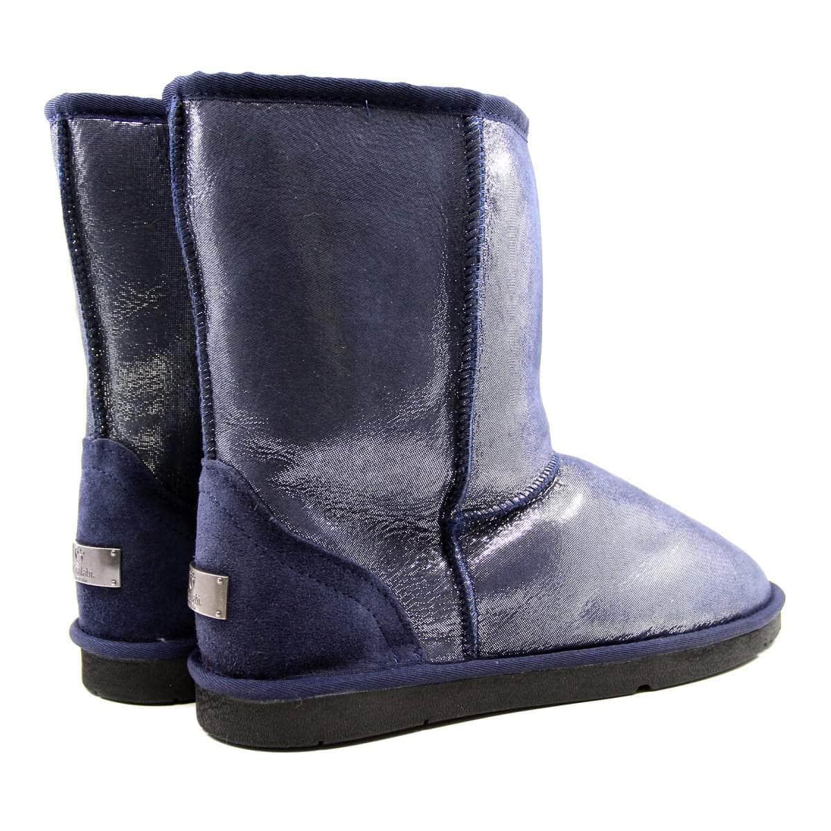 UGG Short Aquafleece Navy Blue Sparkle Boots