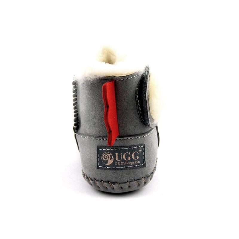 DK UGG stylish baby boots for kids, featuring soft, cozy footwear with a fashionable design for little feet.