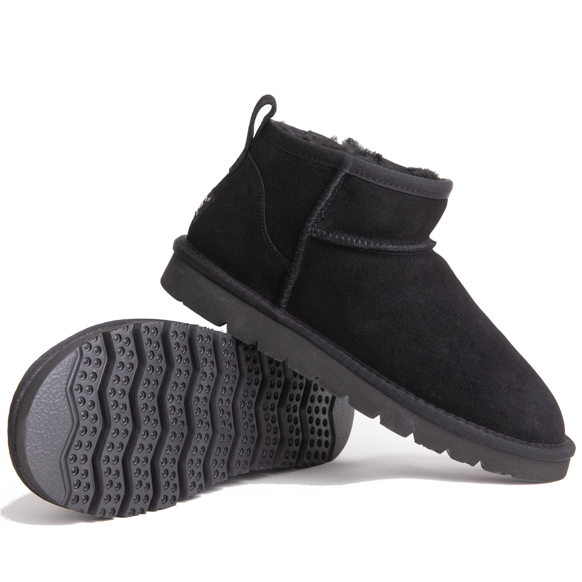 EverUgg Ultra Mini UGG boots for women, classic sheepskin-lined shoes in a compact ankle-high style, soft and cozy.