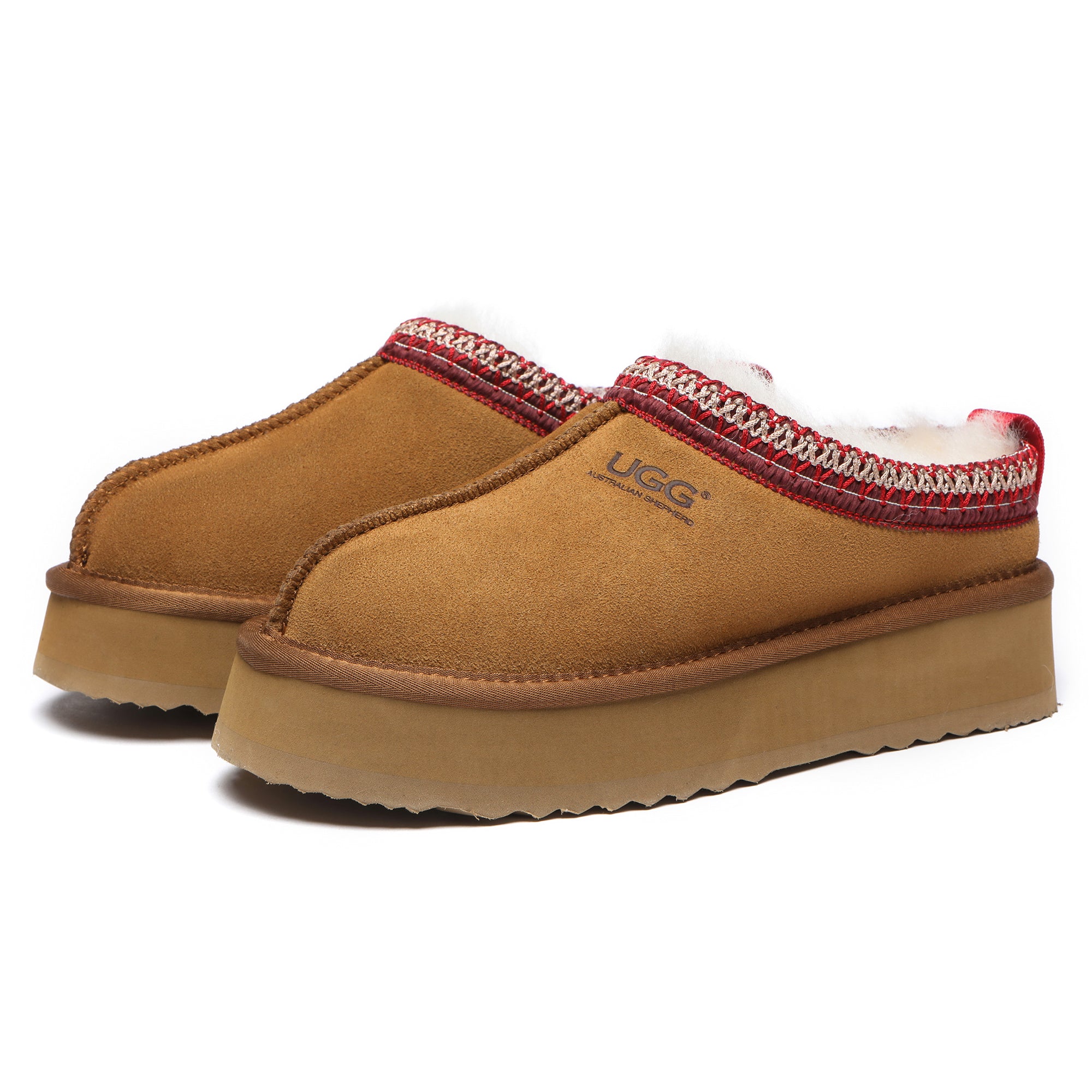 EverUgg Vinny UGG platform slippers with plush interior and cozy design, perfect for indoor comfort.