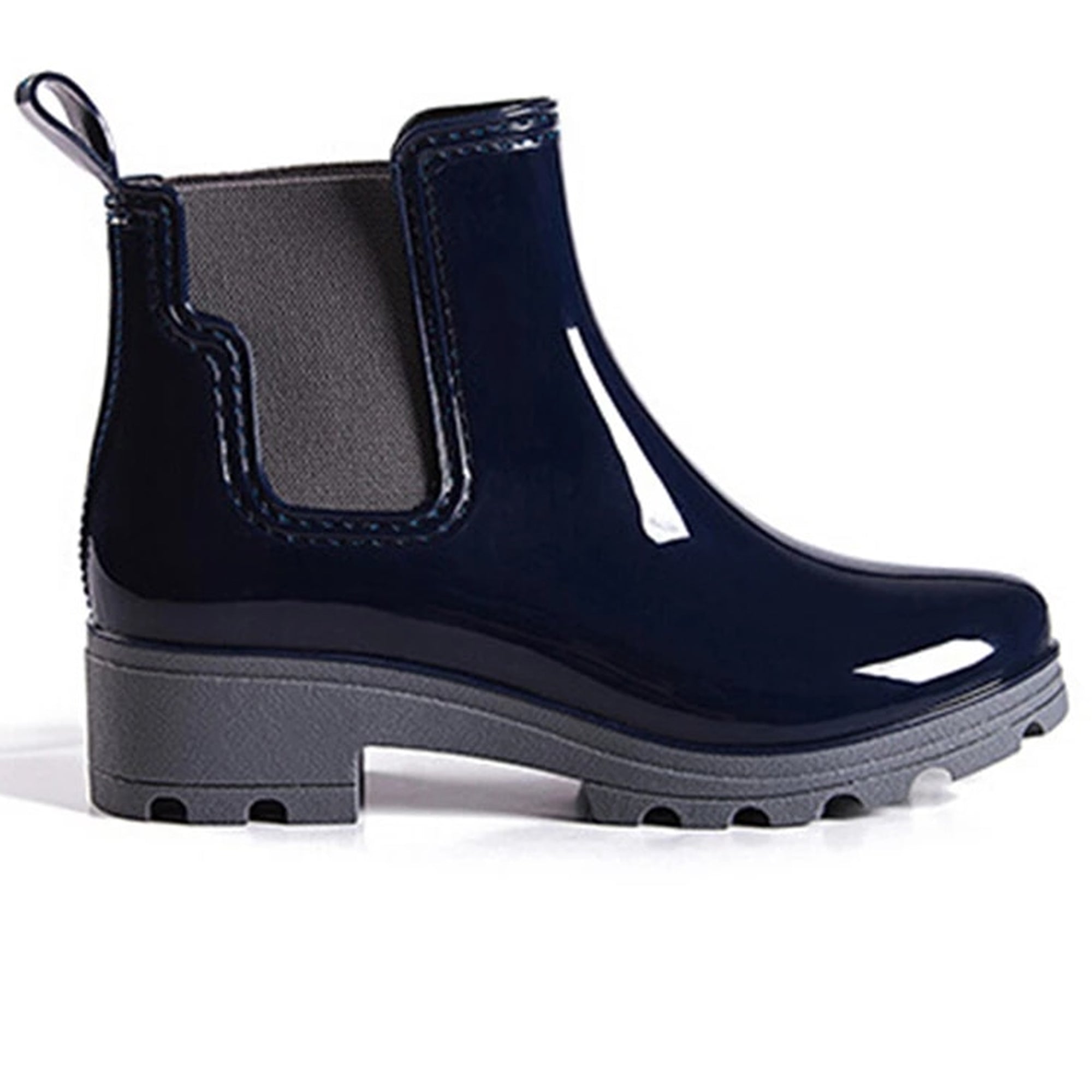 Blue Vivien Waterproof UGG Rain Boots for women by Snuggyz, stylish waterproof shoes with a sleek design.