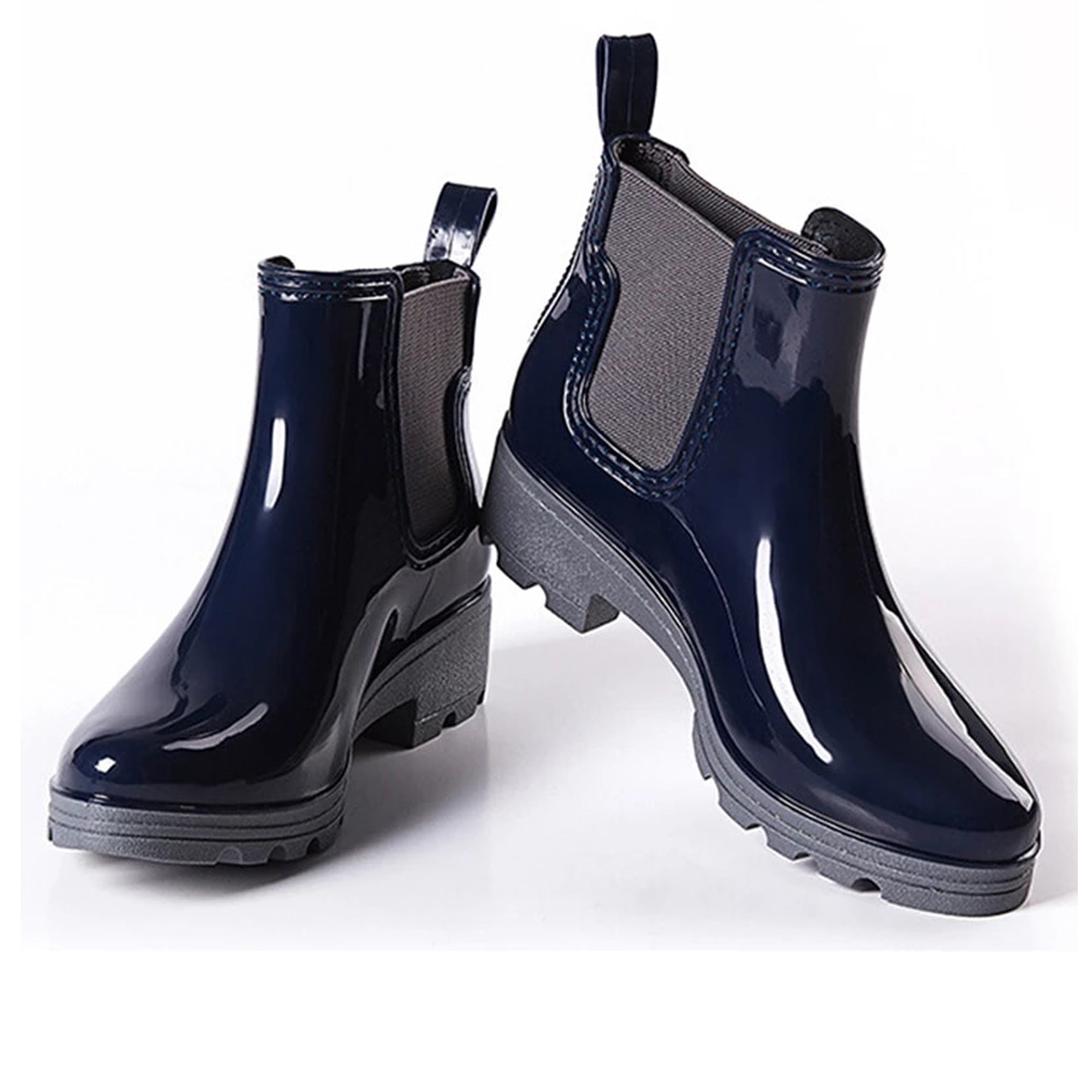Blue Vivien Waterproof UGG rain boots for women by Snuggyz, stylish fashion footwear with waterproof design.