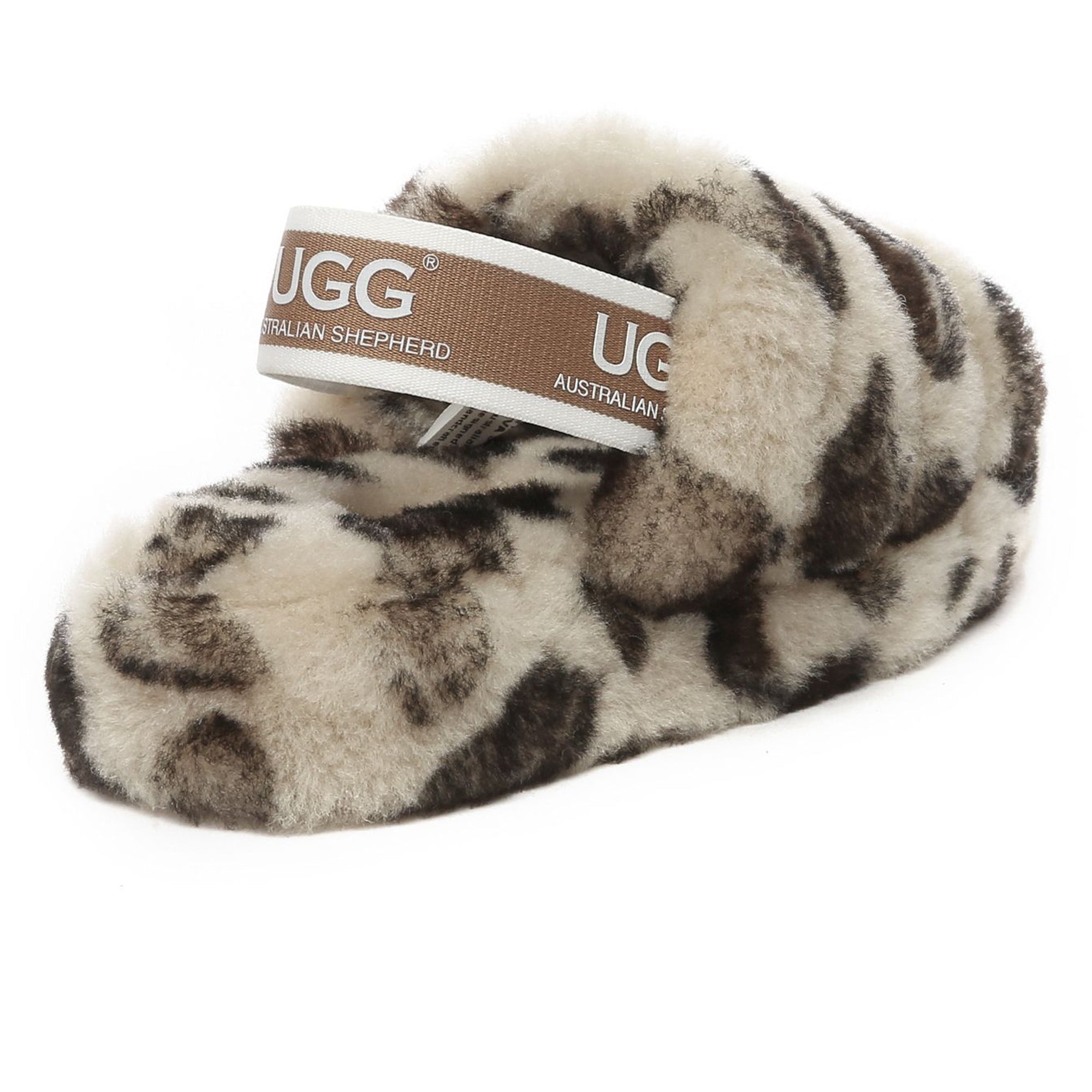 Leopard Kids UGG Slippers