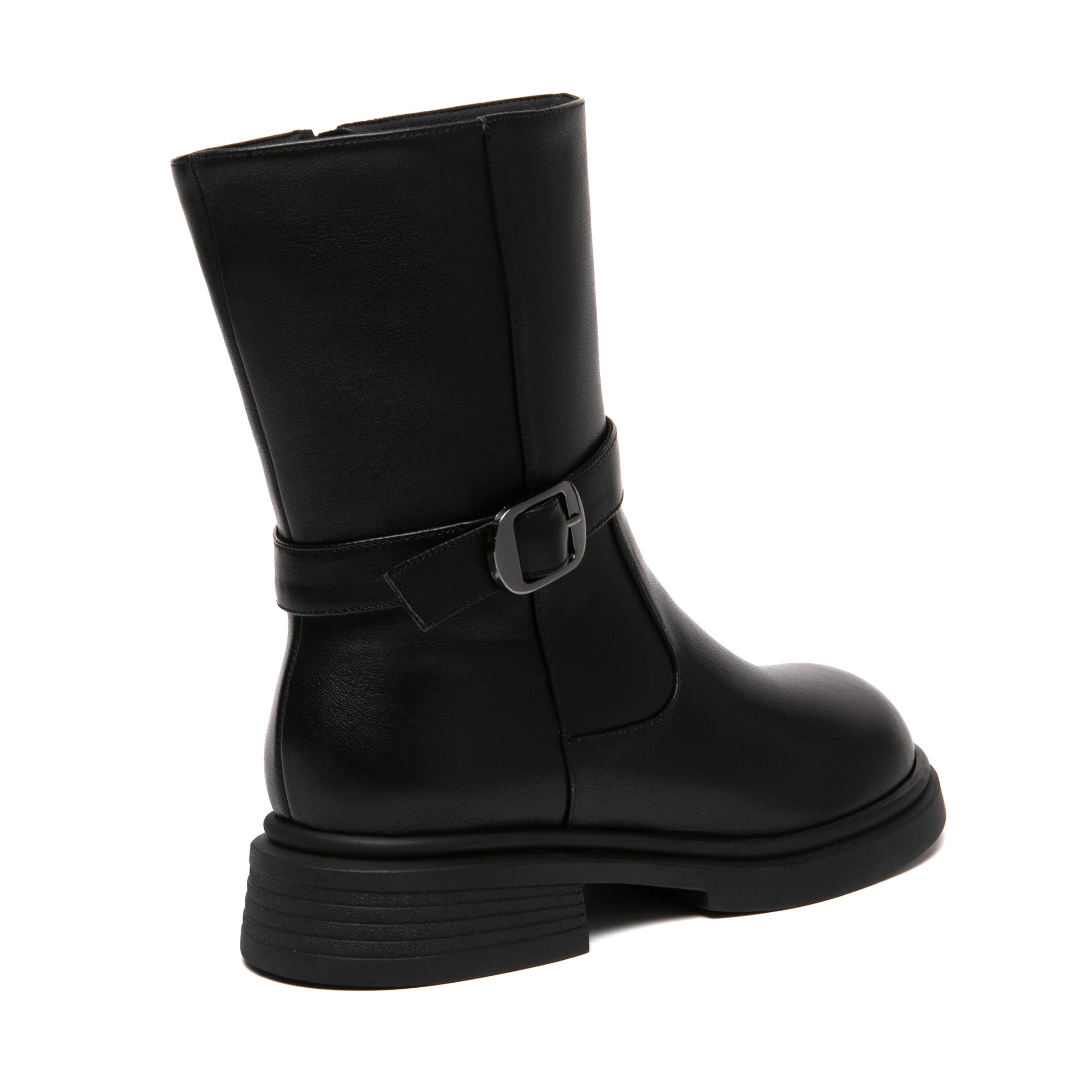 Buckle Leather Short UGG Boots