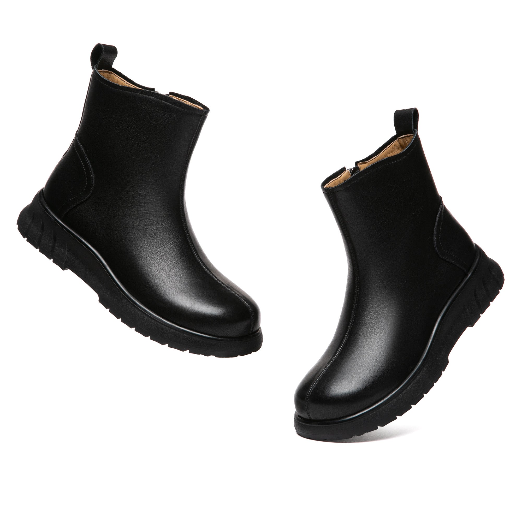 Classic Black Leather Boots