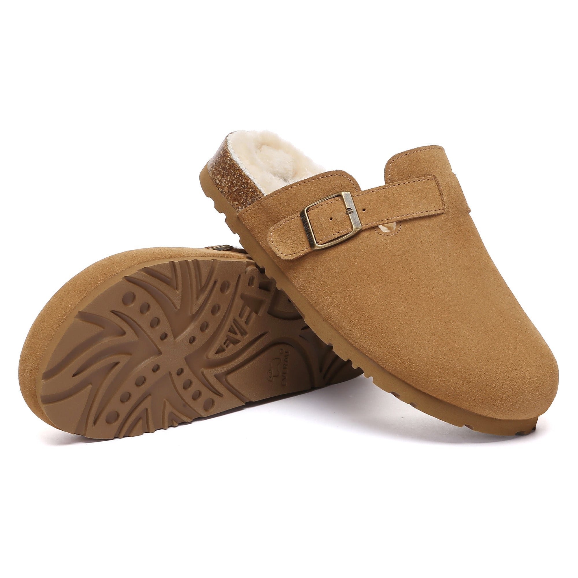 Ever Premium Adjustable Buckle UGG Slides