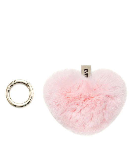 Fluffy Heart Keyring