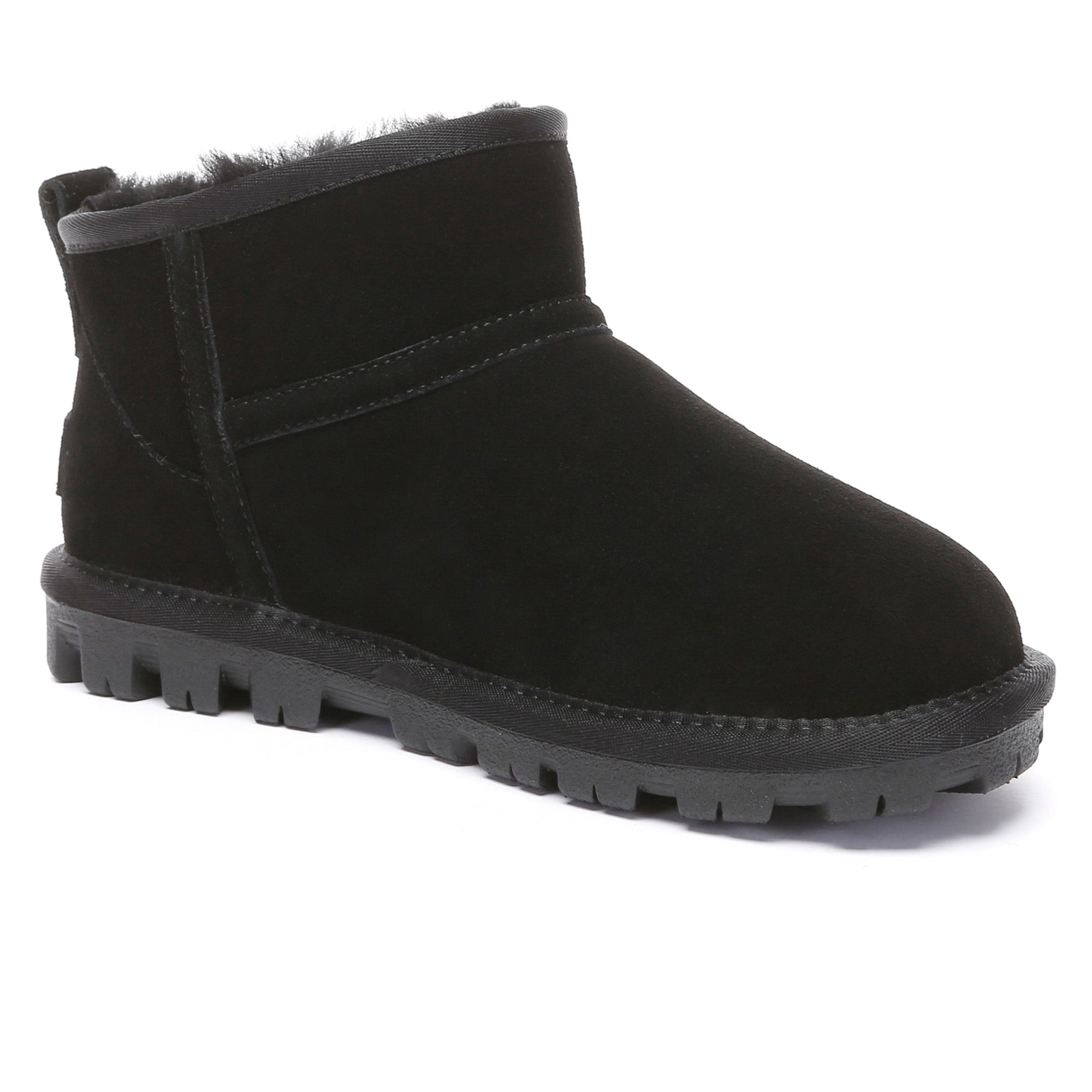 EverUgg Active Sole Ultra Mini UGG Boots for women with classic sheepskin lining and durable outsole.