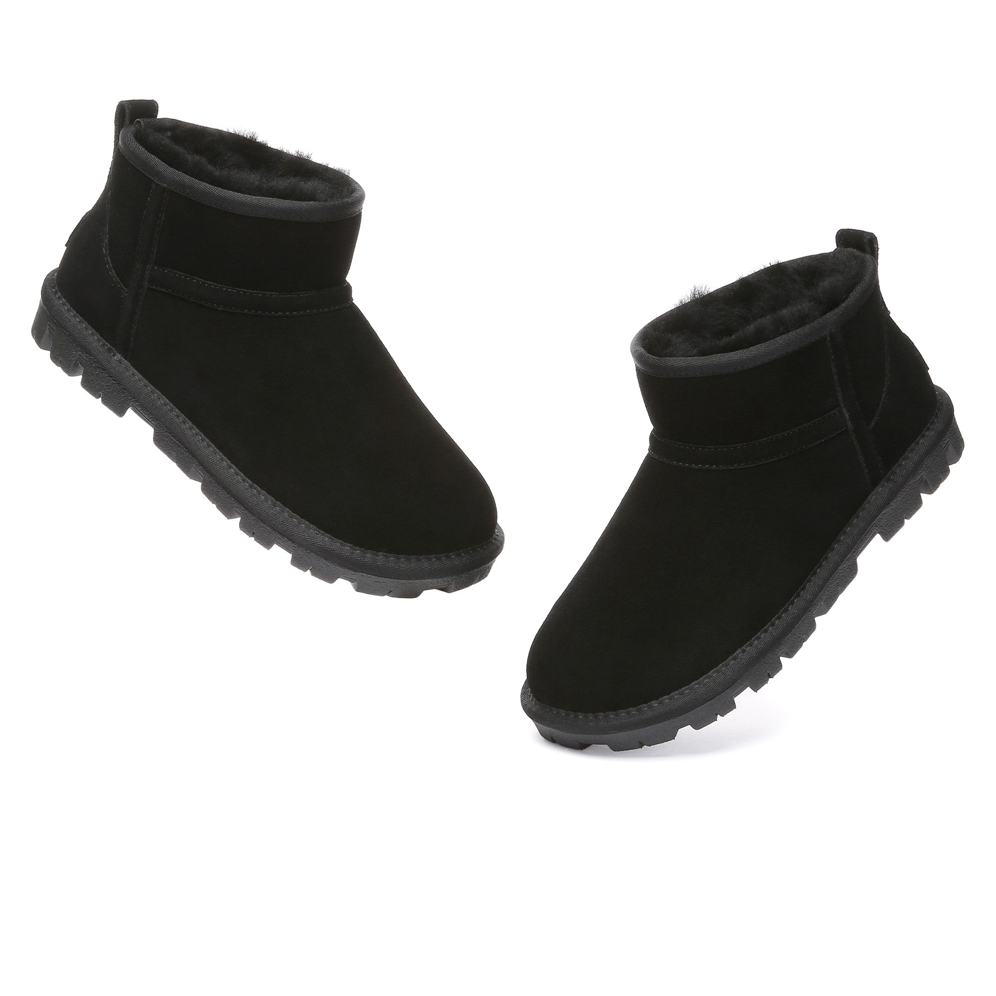 EverUgg Active Sole Ultra Mini UGG boots for women, classic sheepskin-lined shoes with a sleek, compact design.
