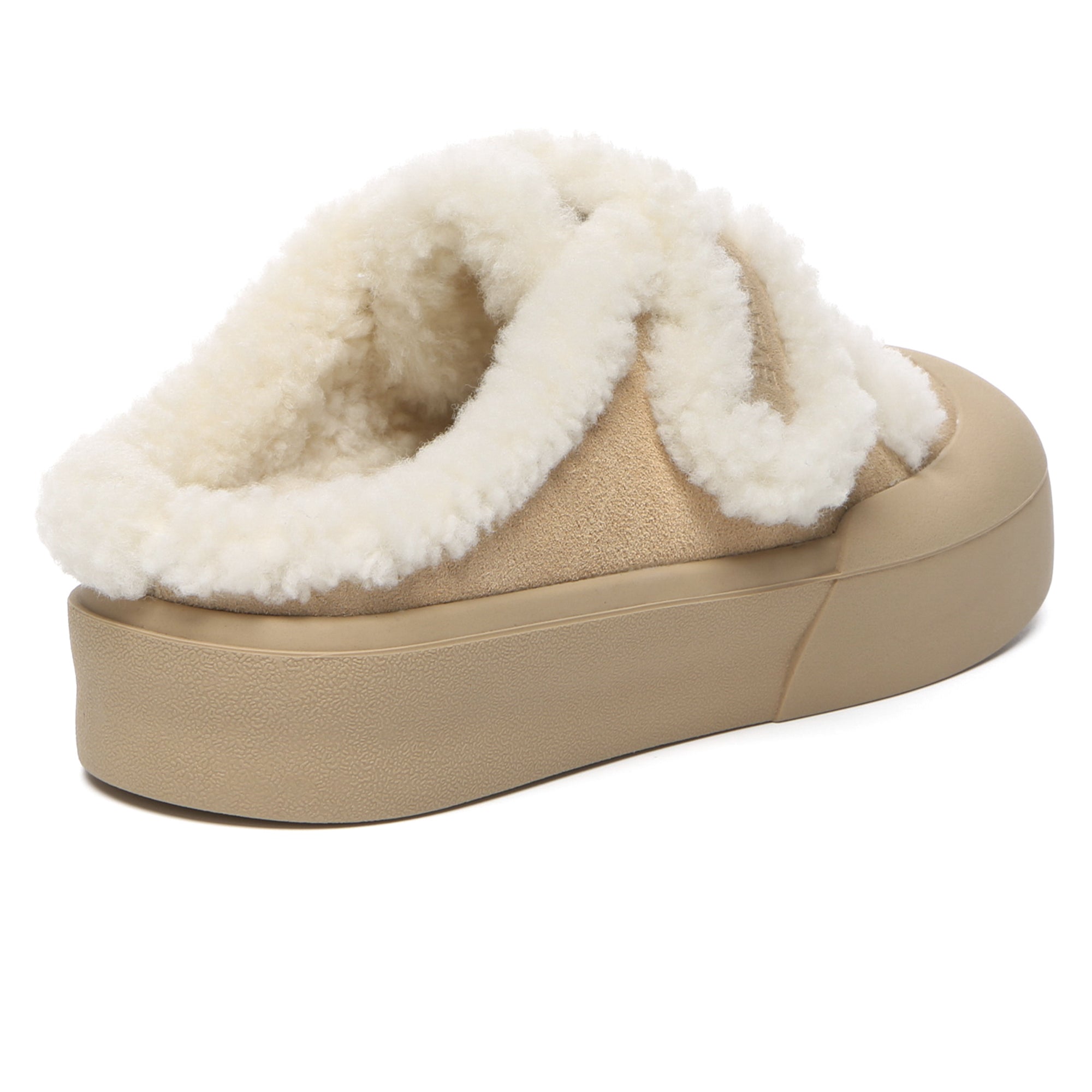 EverUgg adjustable shearling strap slippers for women with cozy shearling lining and slip-on design.