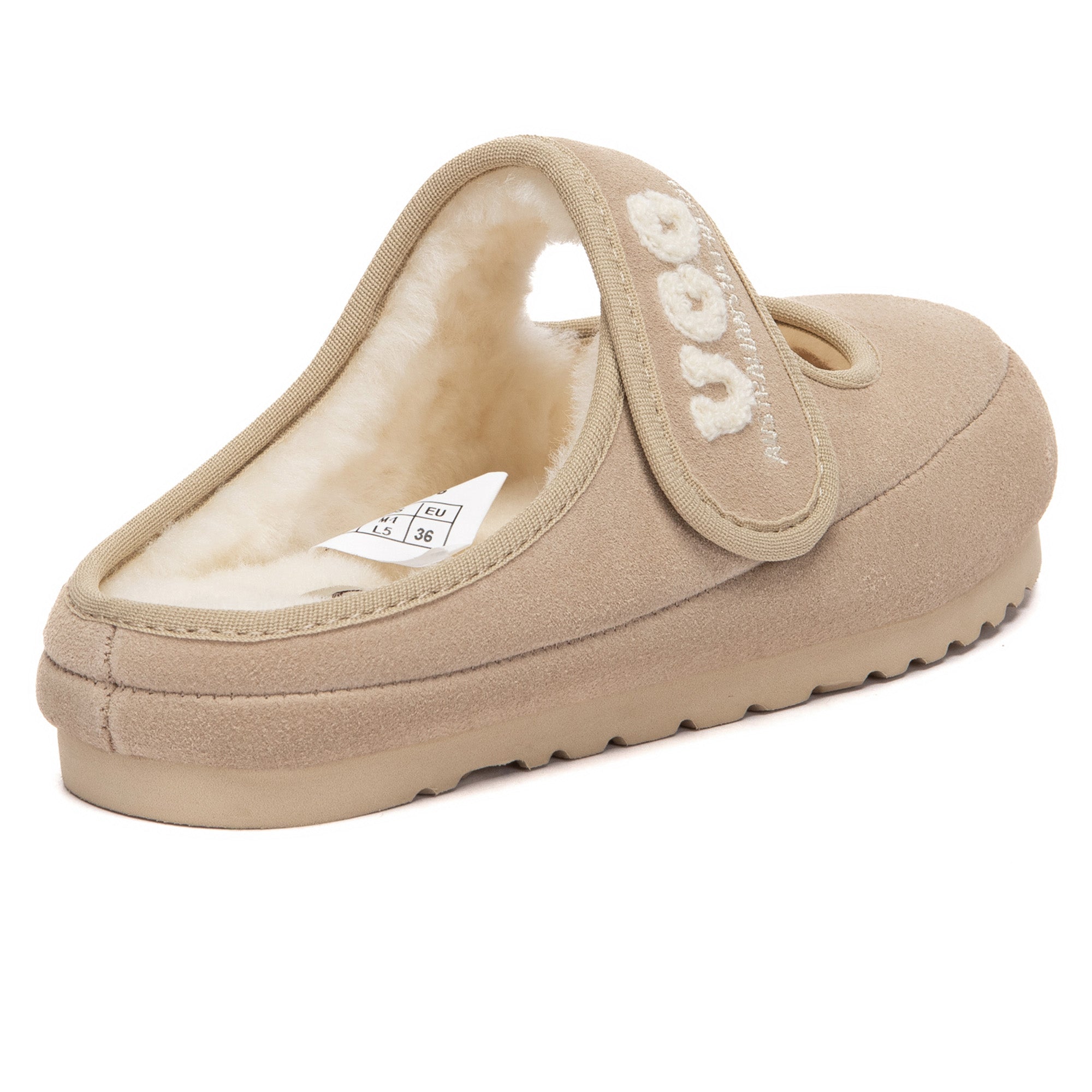 EverUgg adjustable strap Mary Jane slippers with plush material and classic design, shown on a neutral background.