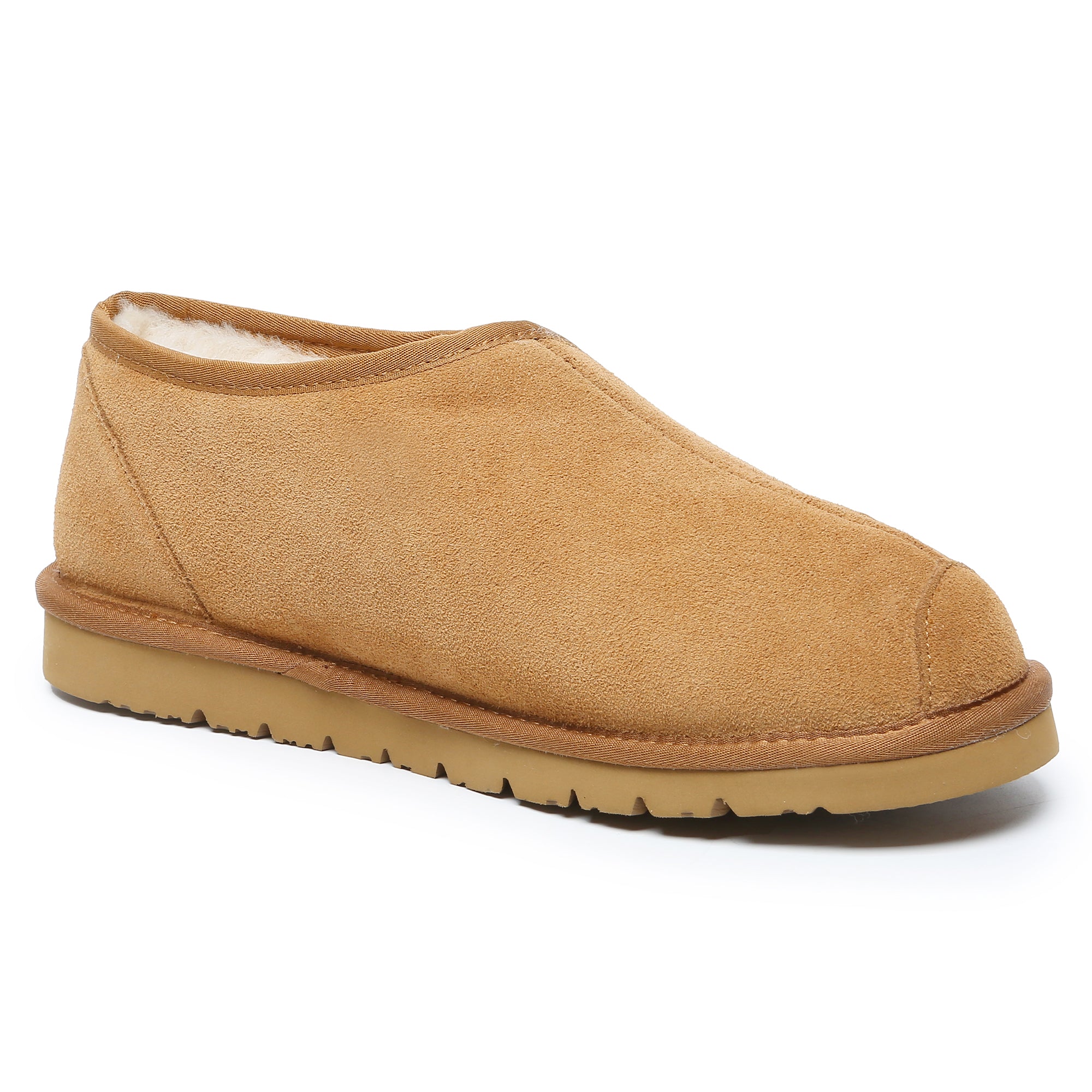 EverUgg adjustable vamp UGG slippers with soft sole and cozy design, shown in a close-up image.