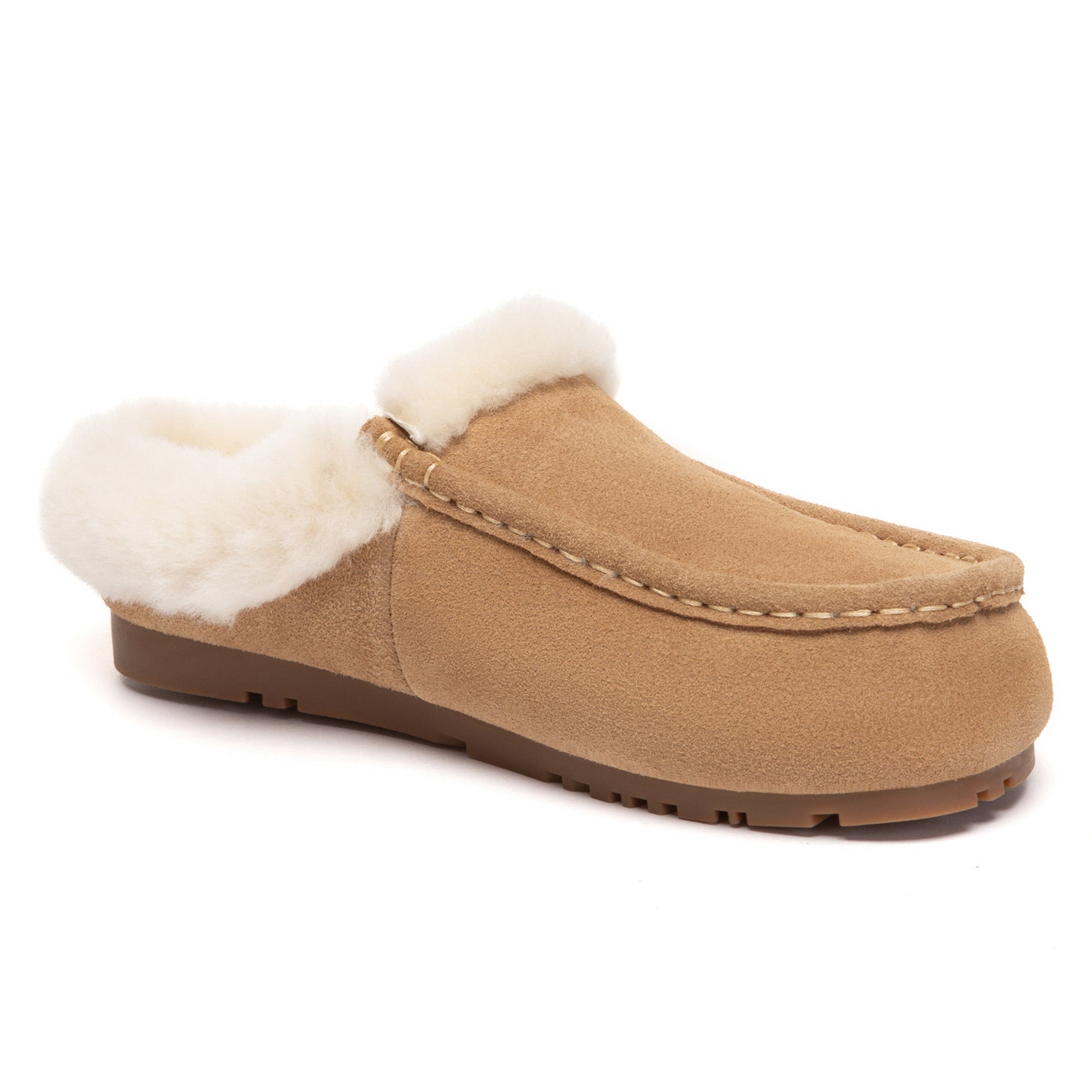 EverUgg ankle moccasin UGG slippers with soft suede and cozy lining, perfect for indoor comfort and casual wear.