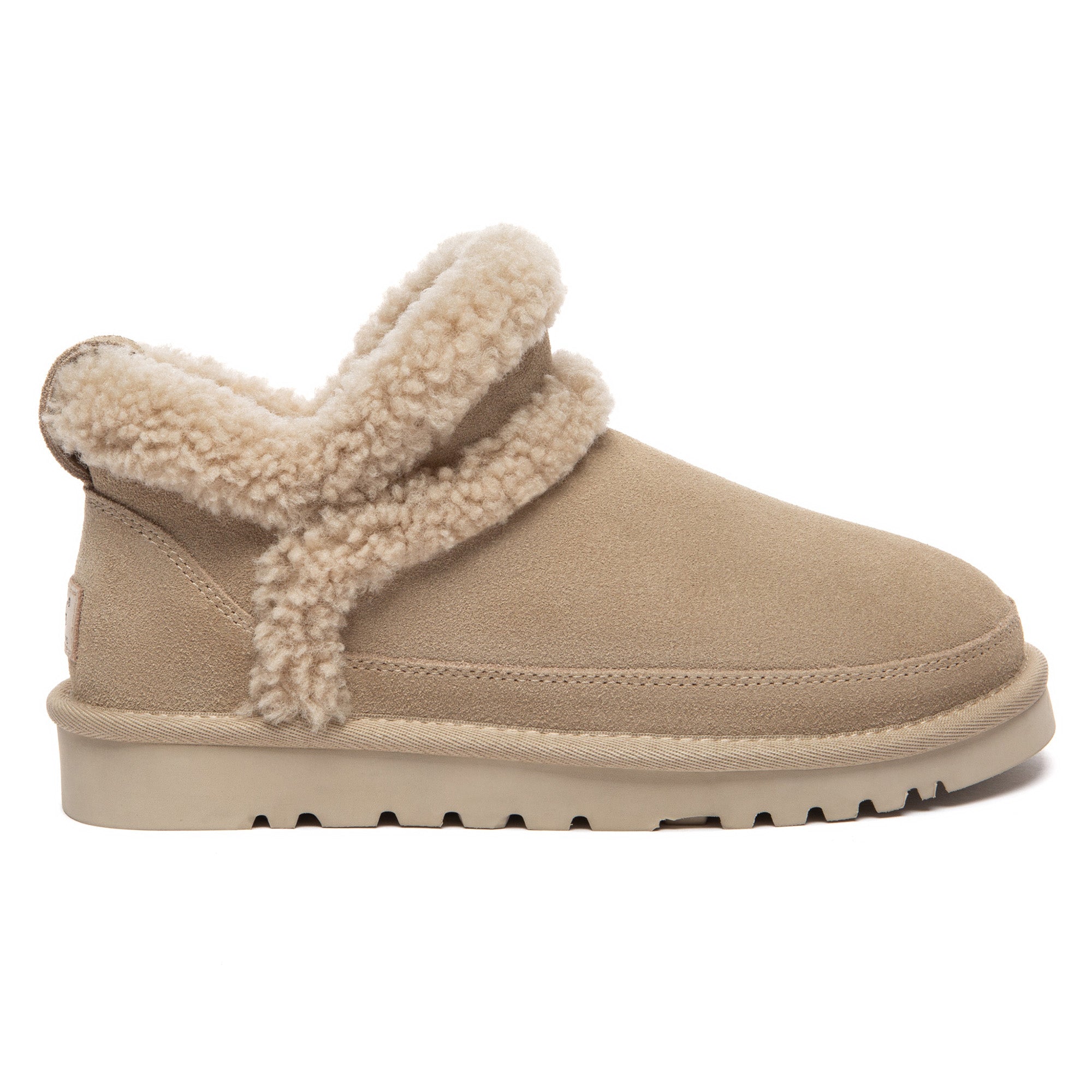 EverUgg Arden ankle UGG slippers featuring soft, cozy material and a slip-on design for comfortable indoor wear.