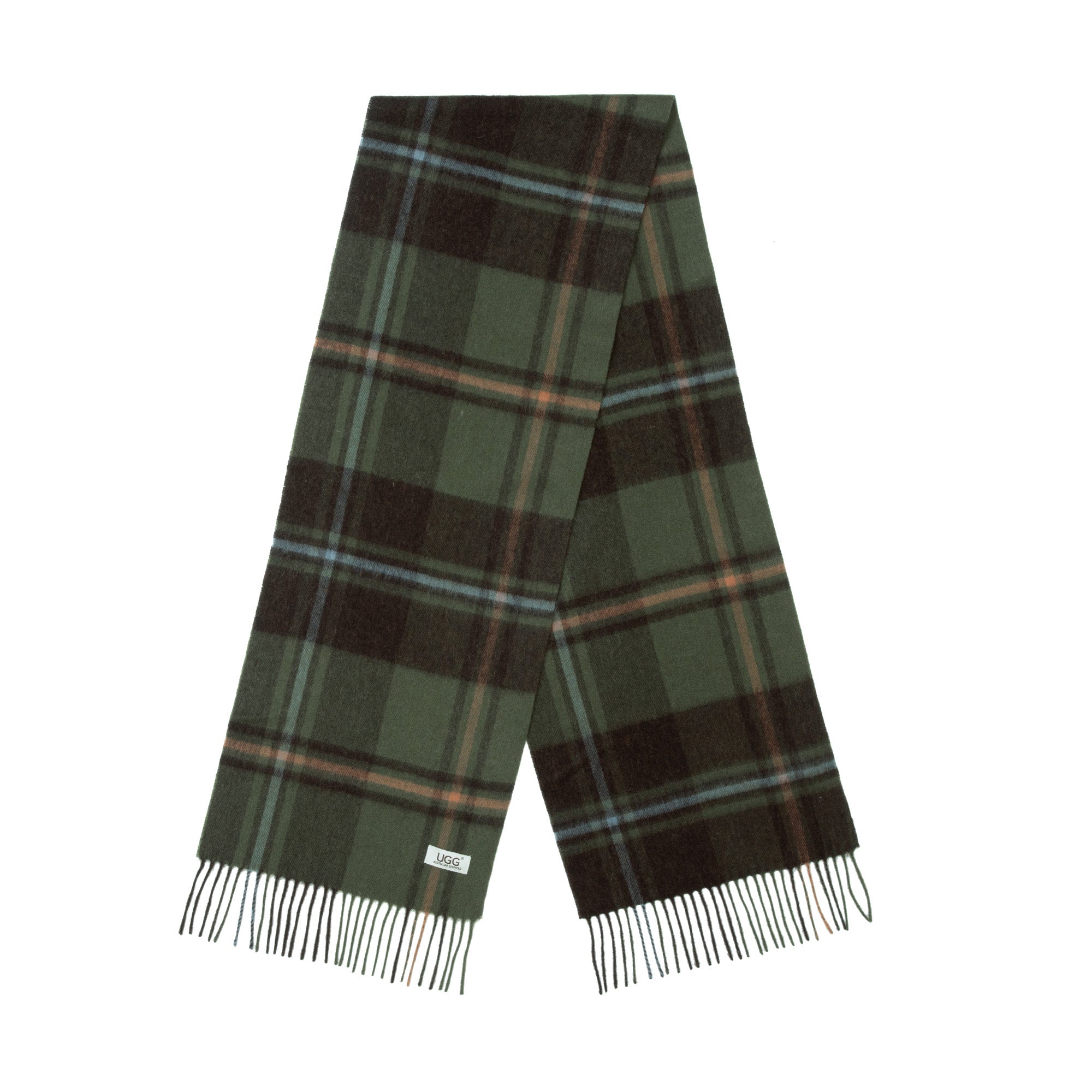 Australian Merino Wool check scarf by EverUgg, showcasing a cozy plaid pattern in soft, warm wool fabric.