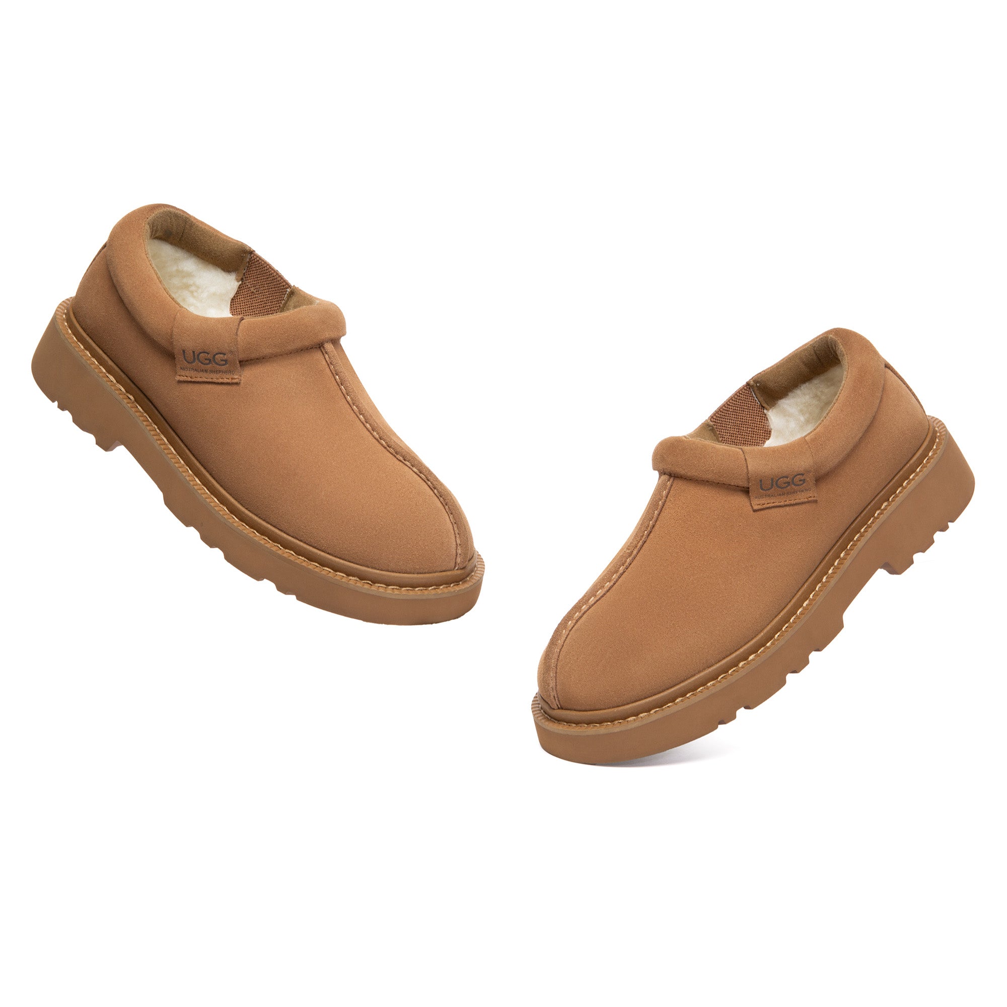 EverUgg Axton ankle UGG slippers with soft plush lining and cozy design, perfect for indoor comfort.