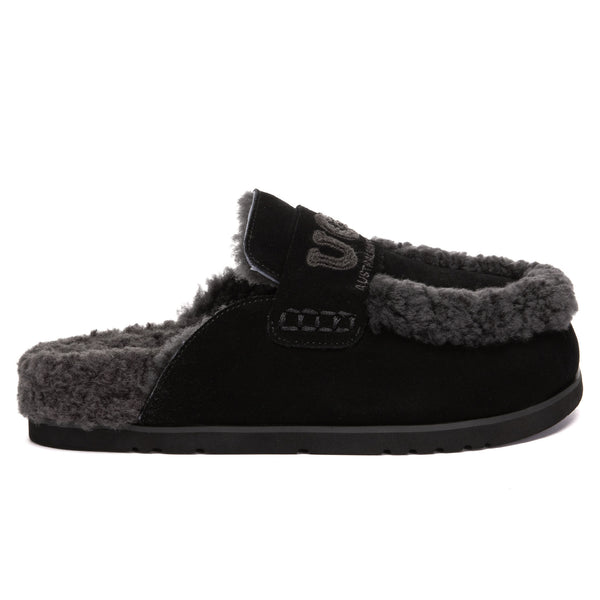 Laura Shearling Logo UGG Slippers