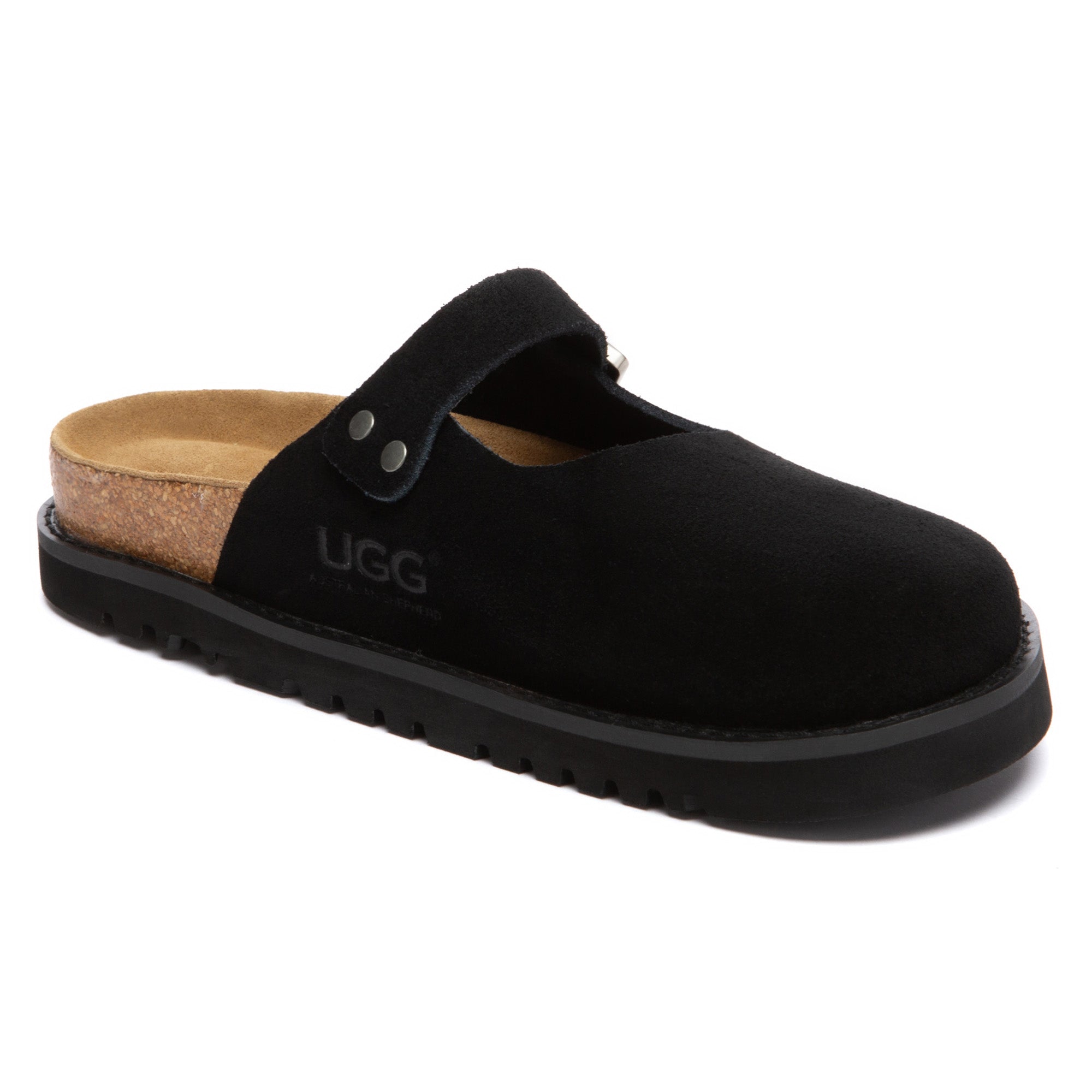EverUgg Birkie Buckle Strap Slides slippers with adjustable buckle straps and comfortable footbed, ideal for casual wear.