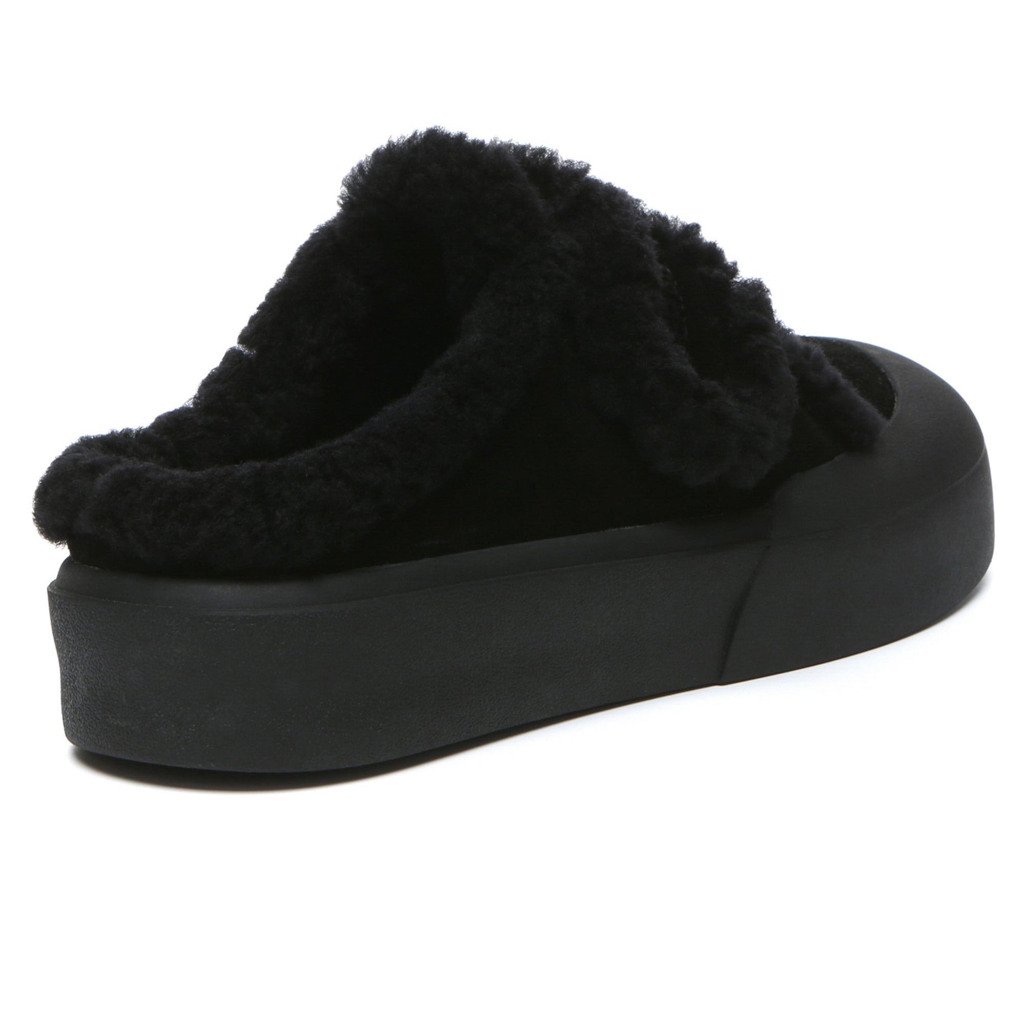 Adjustable Shearling Strap UGG Slippers