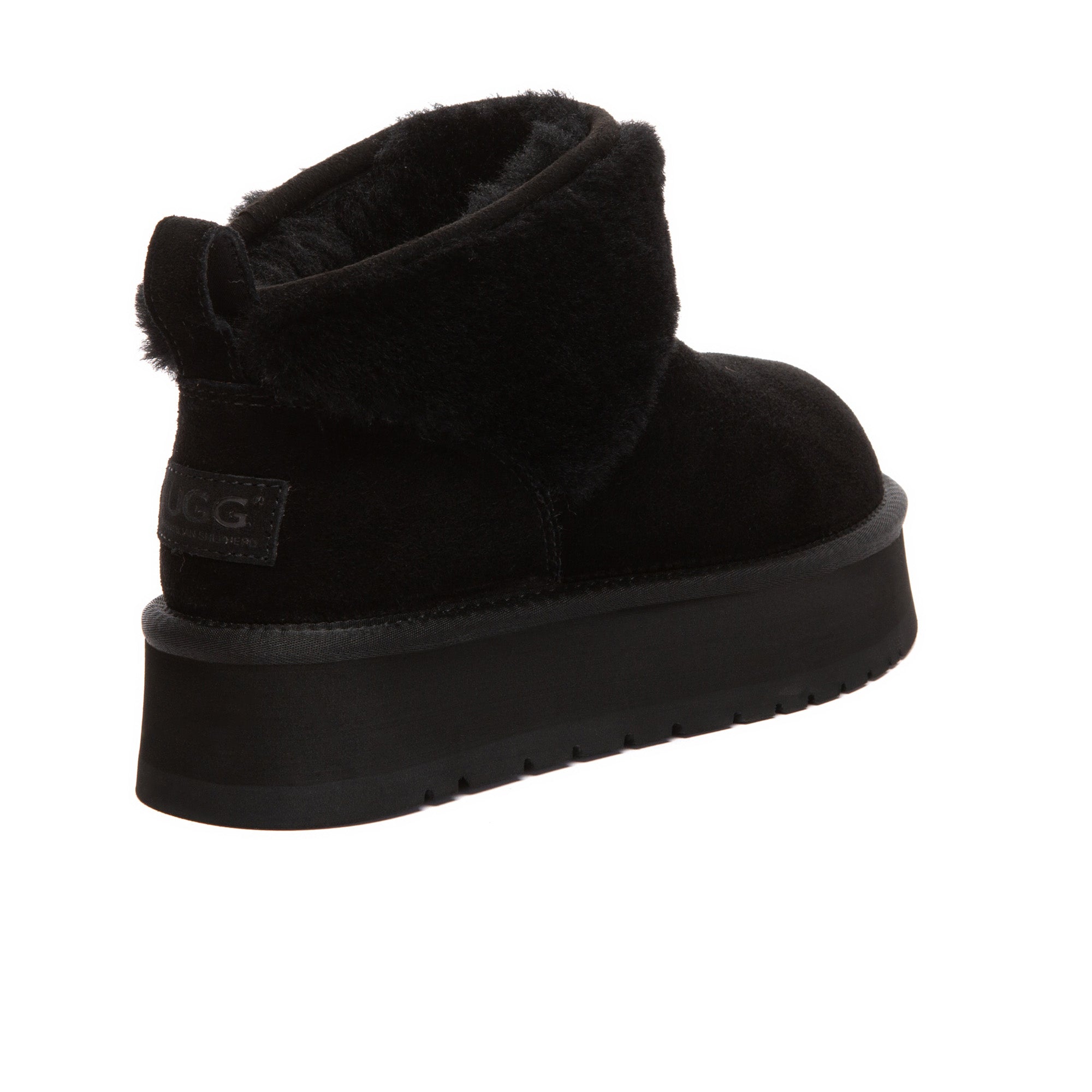 EverUgg Wool Ankle Platform Boots featuring cozy wool lining and chunky sole for stylish comfort.
