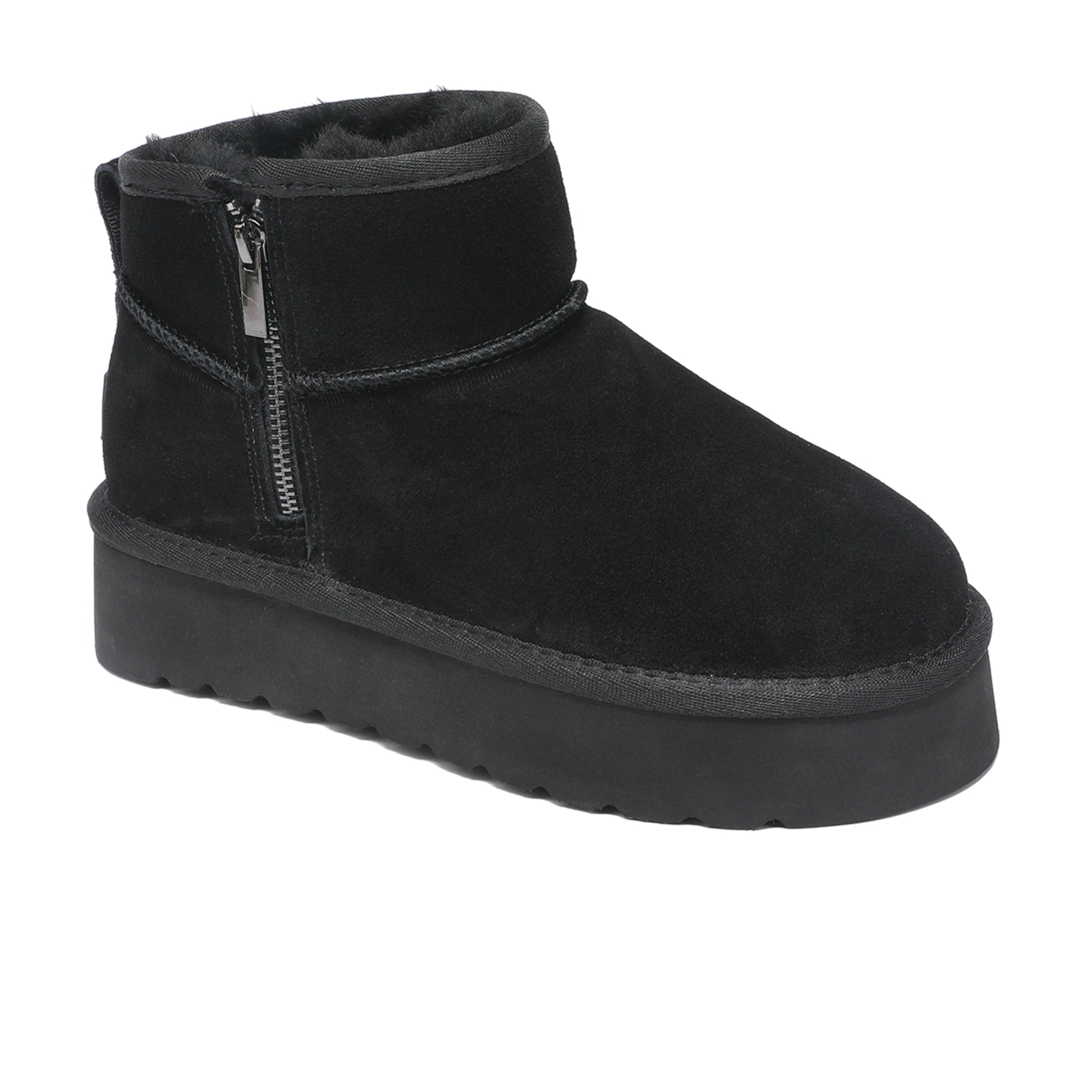 Ugg Merino Ultra Mini 지퍼 플랫폼 부츠