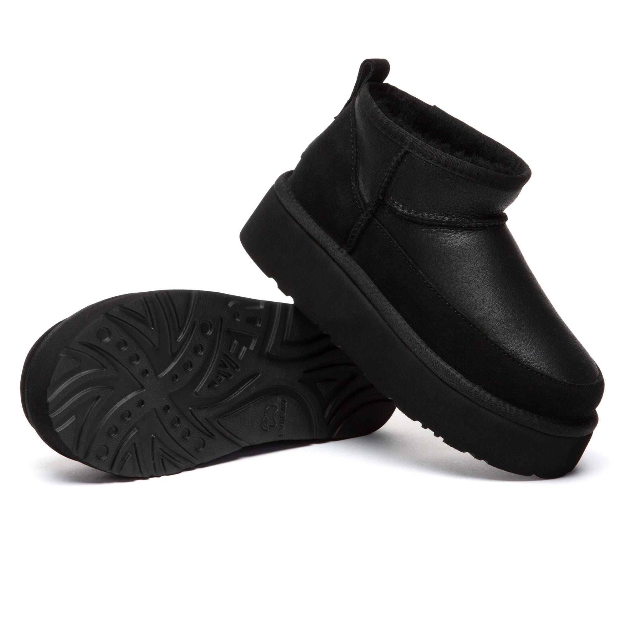 EverUgg Earlova UGG boots in soft suede with plush interior and rugged sole, stylishly designed for warmth and comfort.