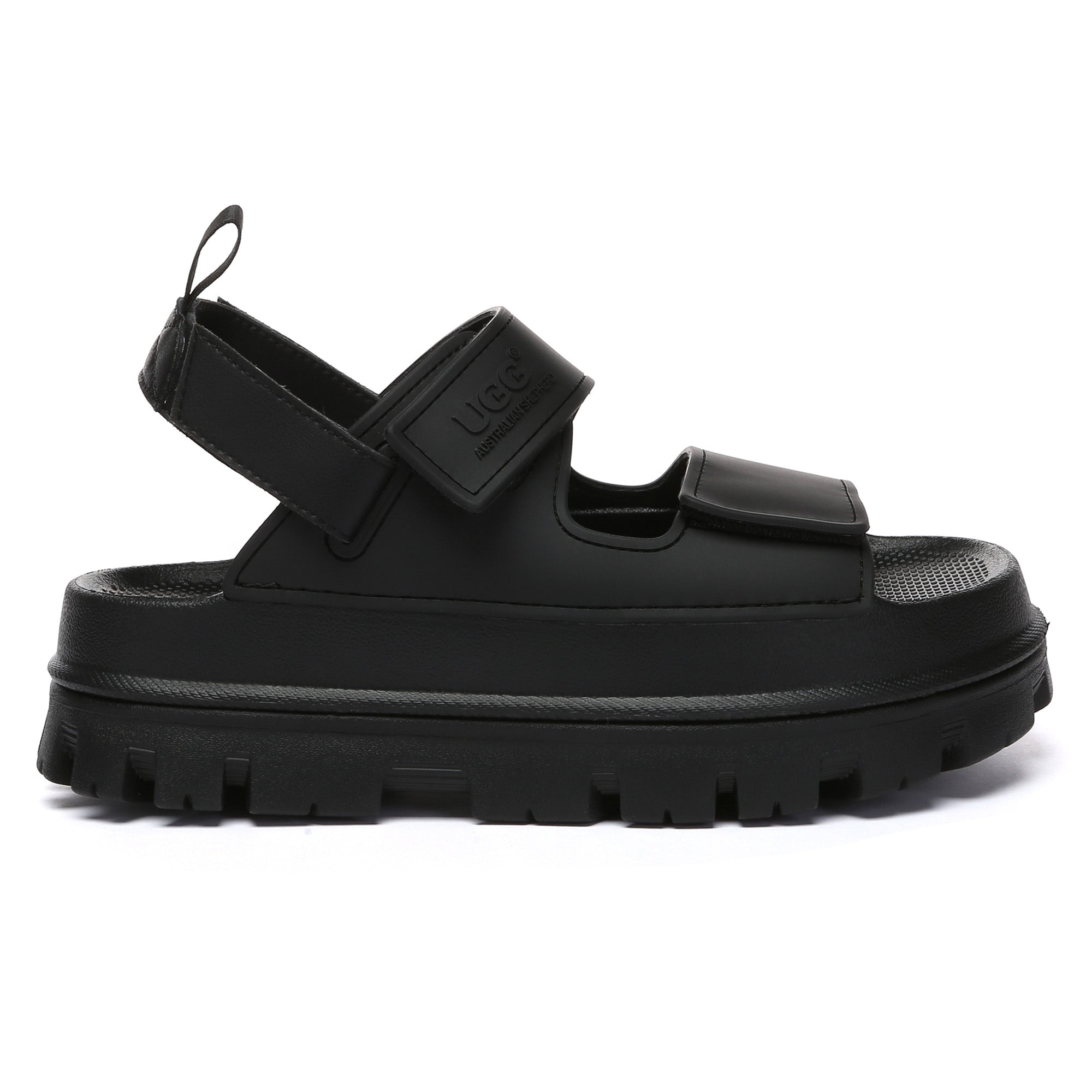 EverUgg Bea Chunky UGG platform sandals with thick soles and open-toe design, women's slip-on shoes for casual summer wear.