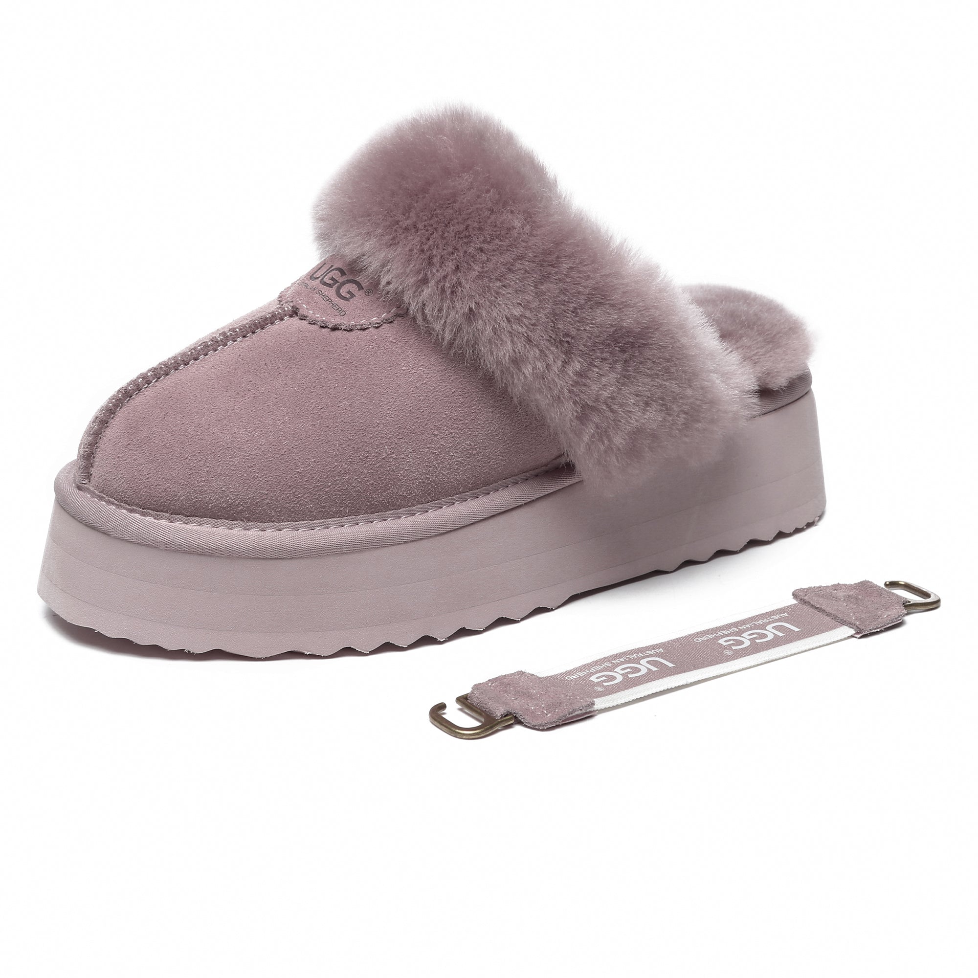 EverUgg Beta Platform UGG slippers featuring a soft, plush interior and stylish platform sole, perfect for cozy indoor wear.