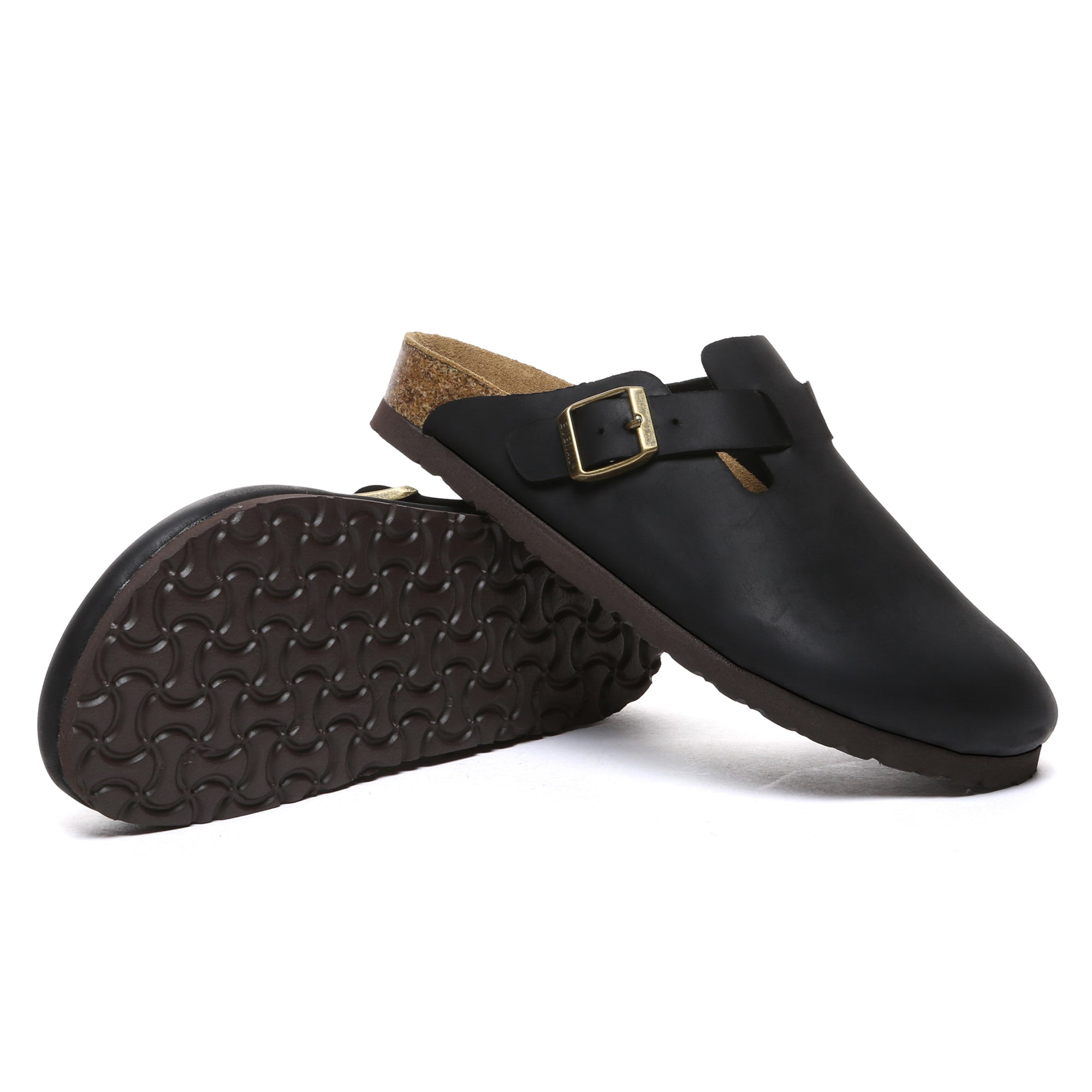 EverUgg Birkie women’s leather slippers with plush interior and slip-on design, ideal for comfortable indoor wear.