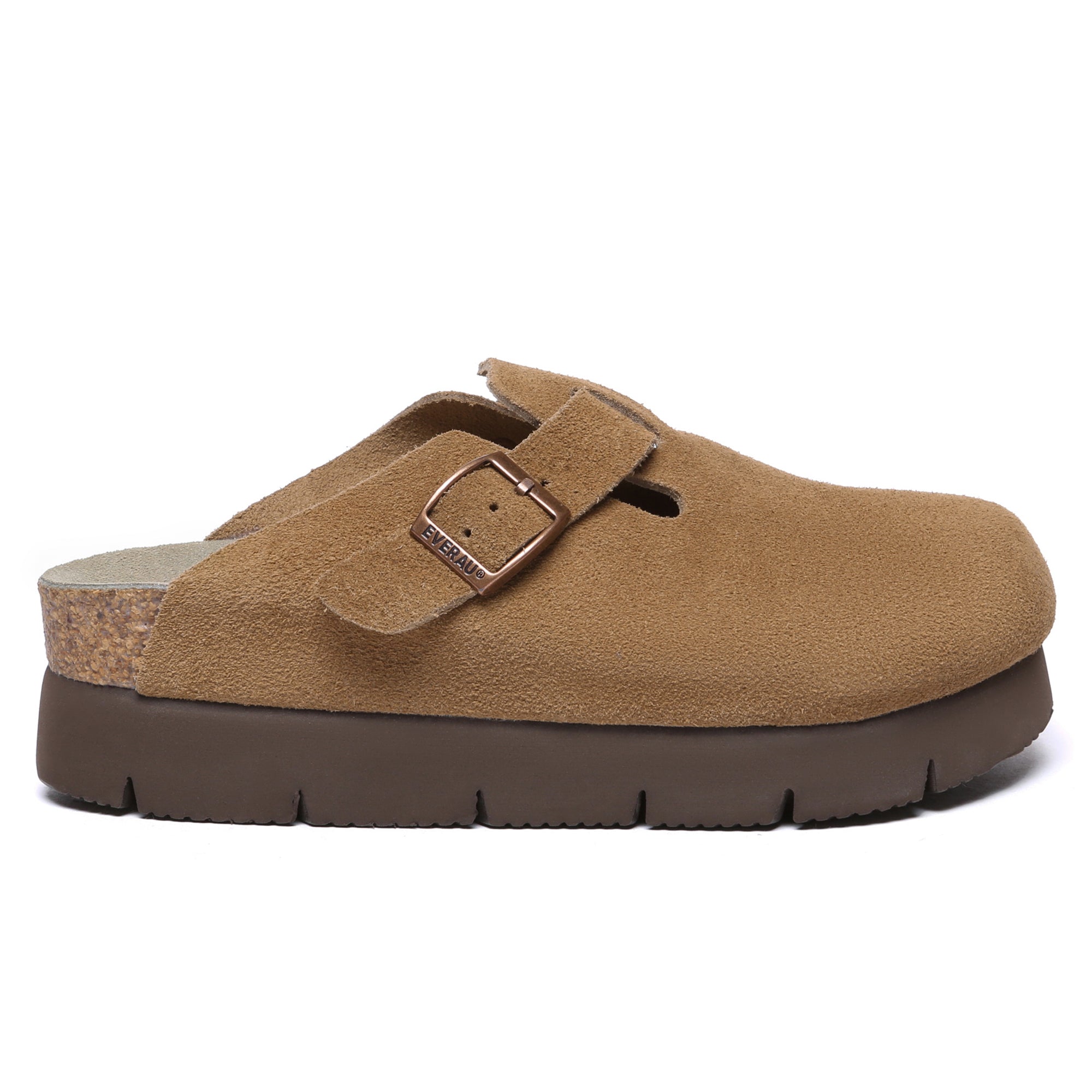 EverUgg Brooklyn Birkie Platform Slides, women's summer shoes with cushioned straps and platform sole, showcased on a neutral background.