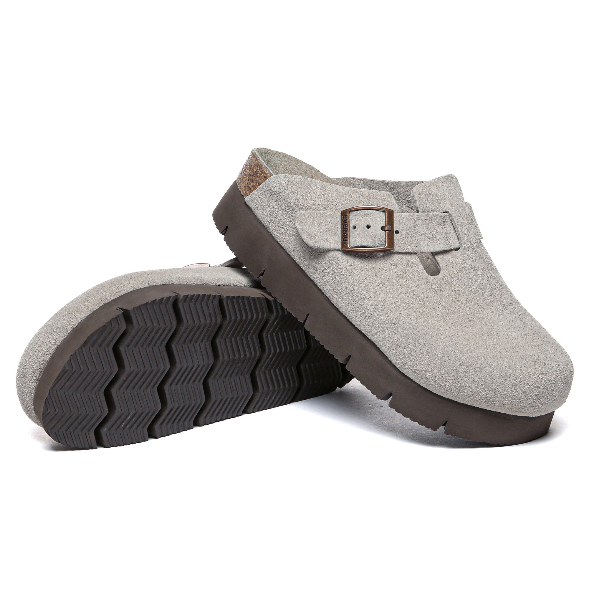 EverUgg Brooklyn Birkie Platform Slides, women's summer shoes with chunky soles and stylish leather straps.