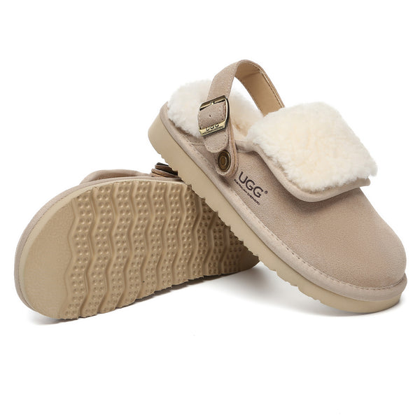 EverUgg Buckle Strap Tenley slippers for women featuring soft material and stylish buckle detail, ideal for comfortable indoor wear.
