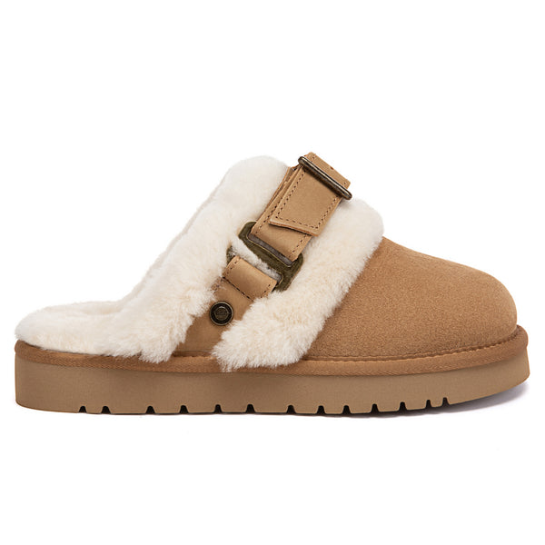 Denza Detachable Buckle UGG Slippers