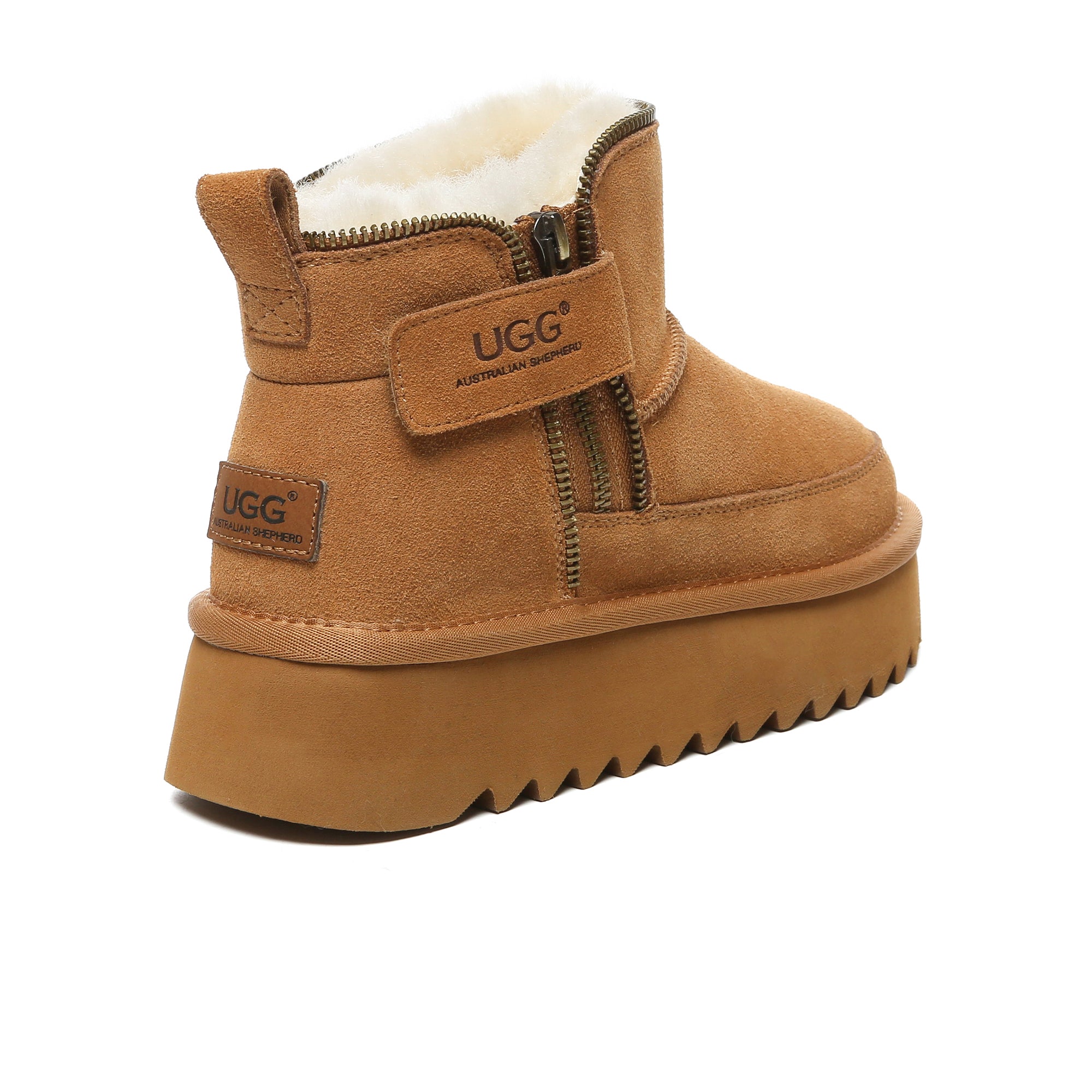 Zipper Ankle UGG Platform Boots