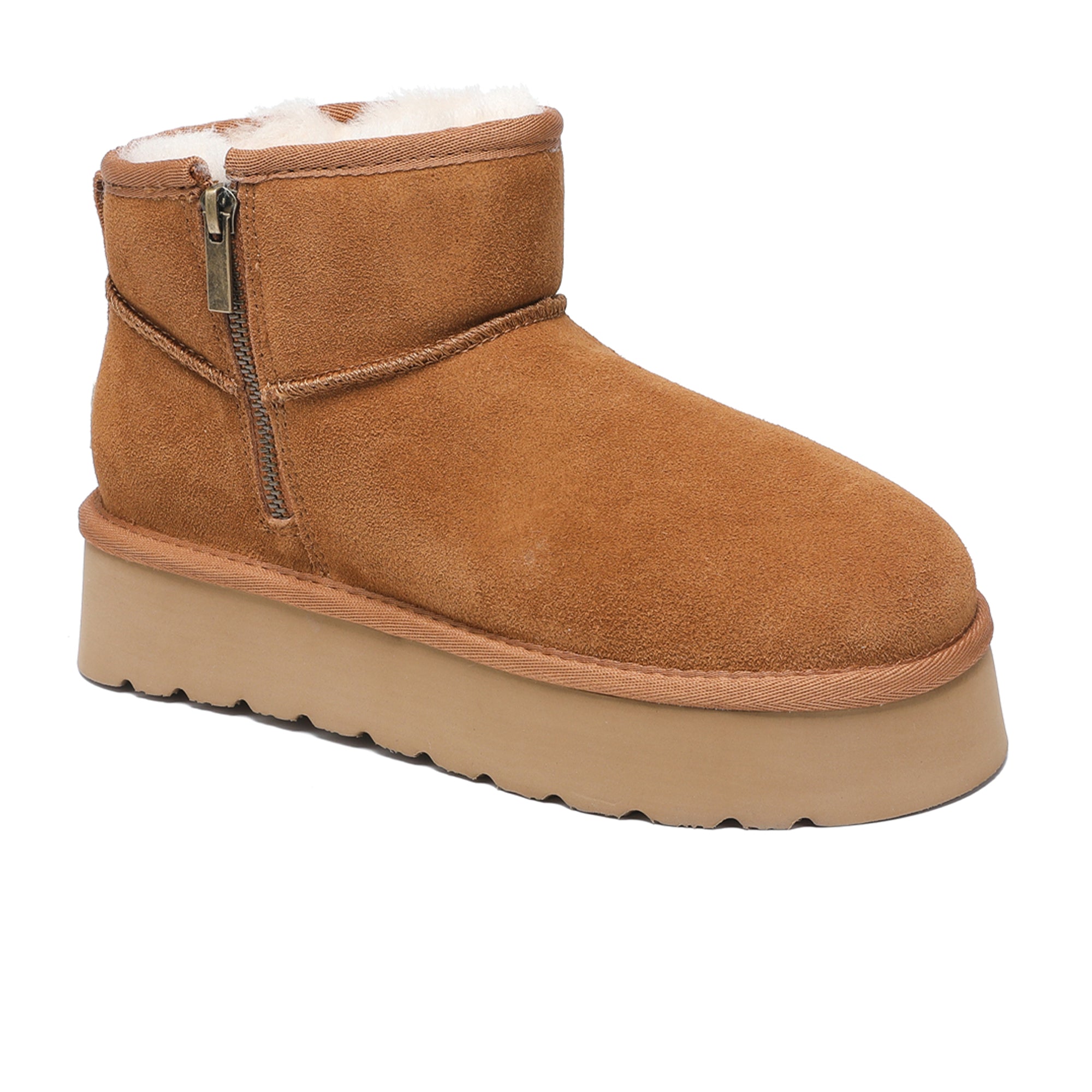 Ugg Merino Ultra Mini 지퍼 플랫폼 부츠