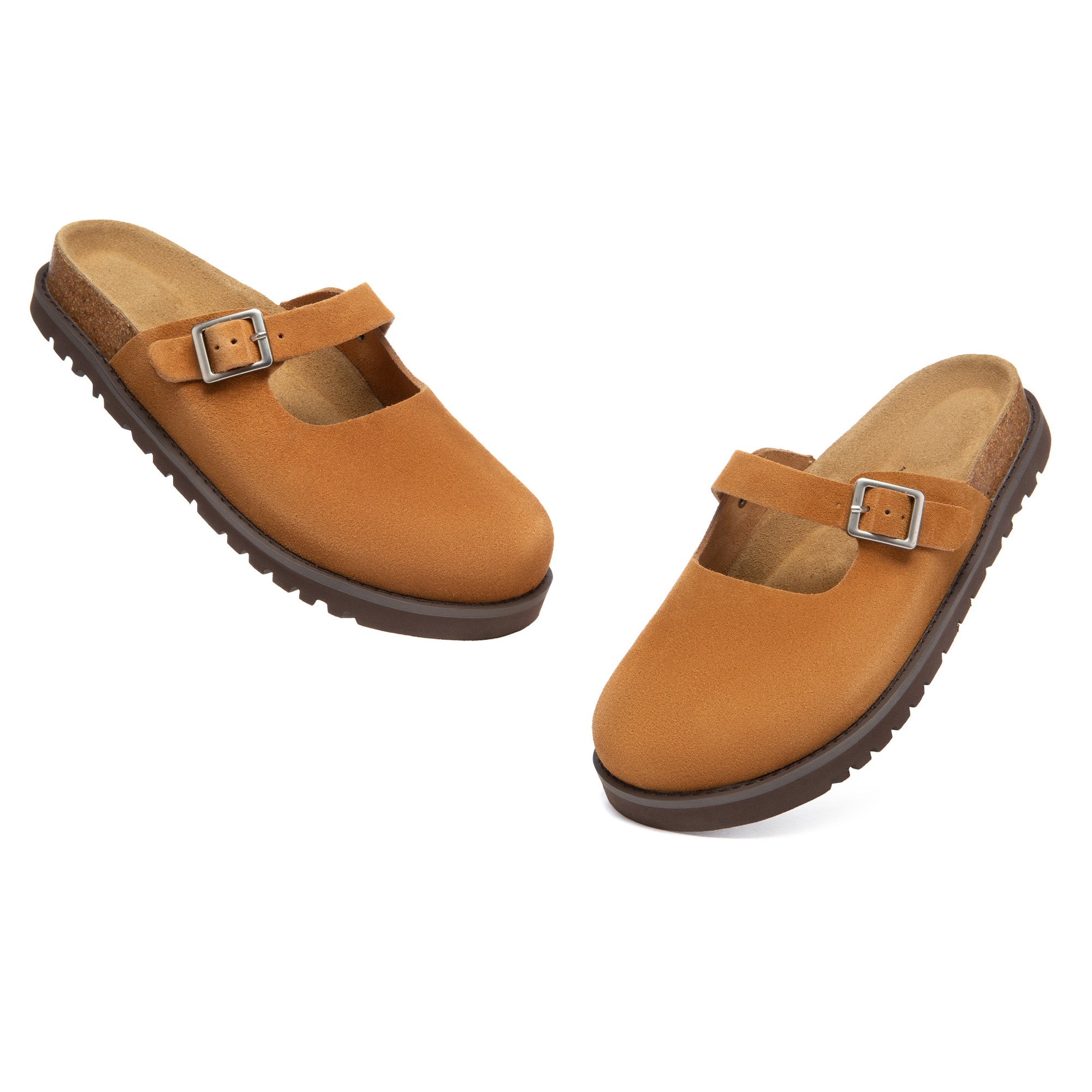 EverUgg Birkie Buckle Strap Slides slippers with adjustable straps and cushioned soles, perfect for casual wear.