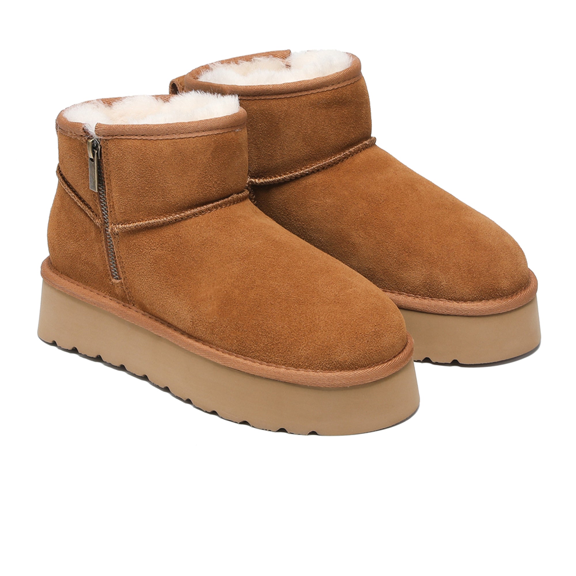 Ugg Merino Ultra Mini 지퍼 플랫폼 부츠