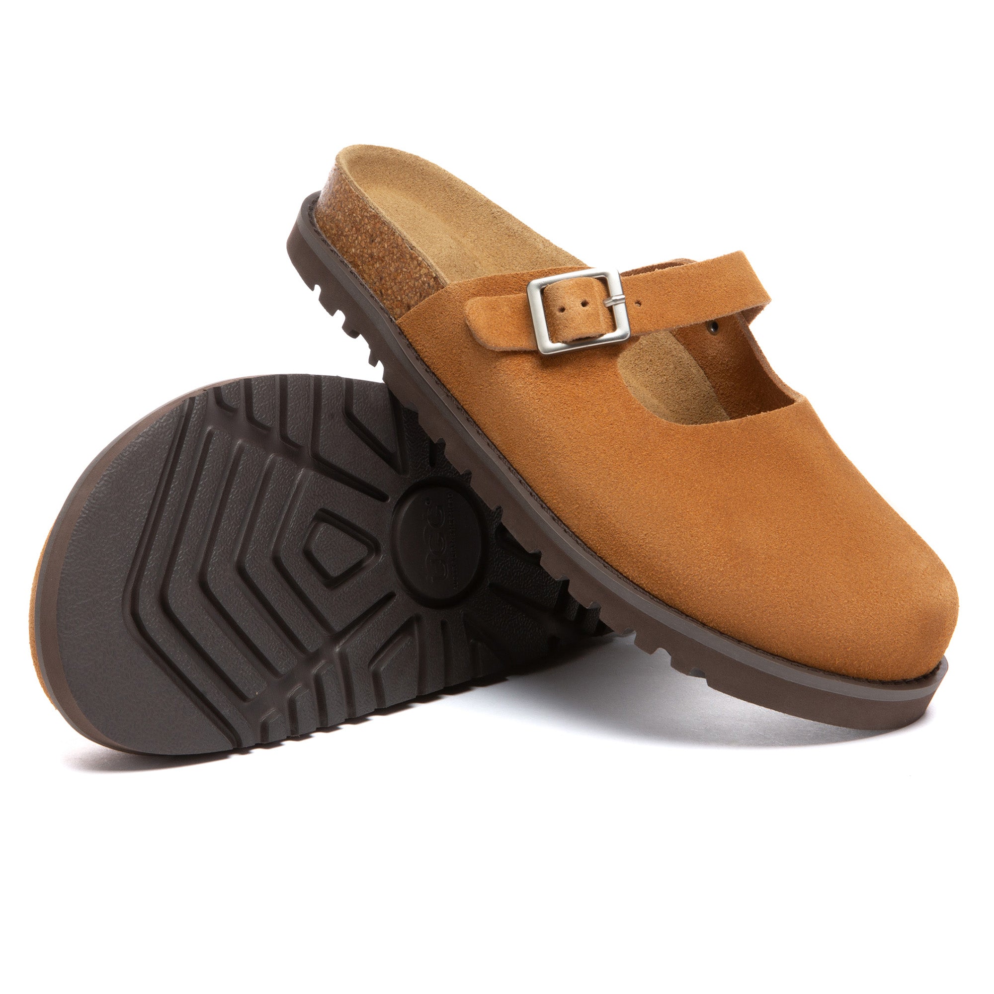 EverUgg Birkie Buckle Strap Slides slippers with adjustable buckle straps and cushioned soles, perfect for casual comfort.