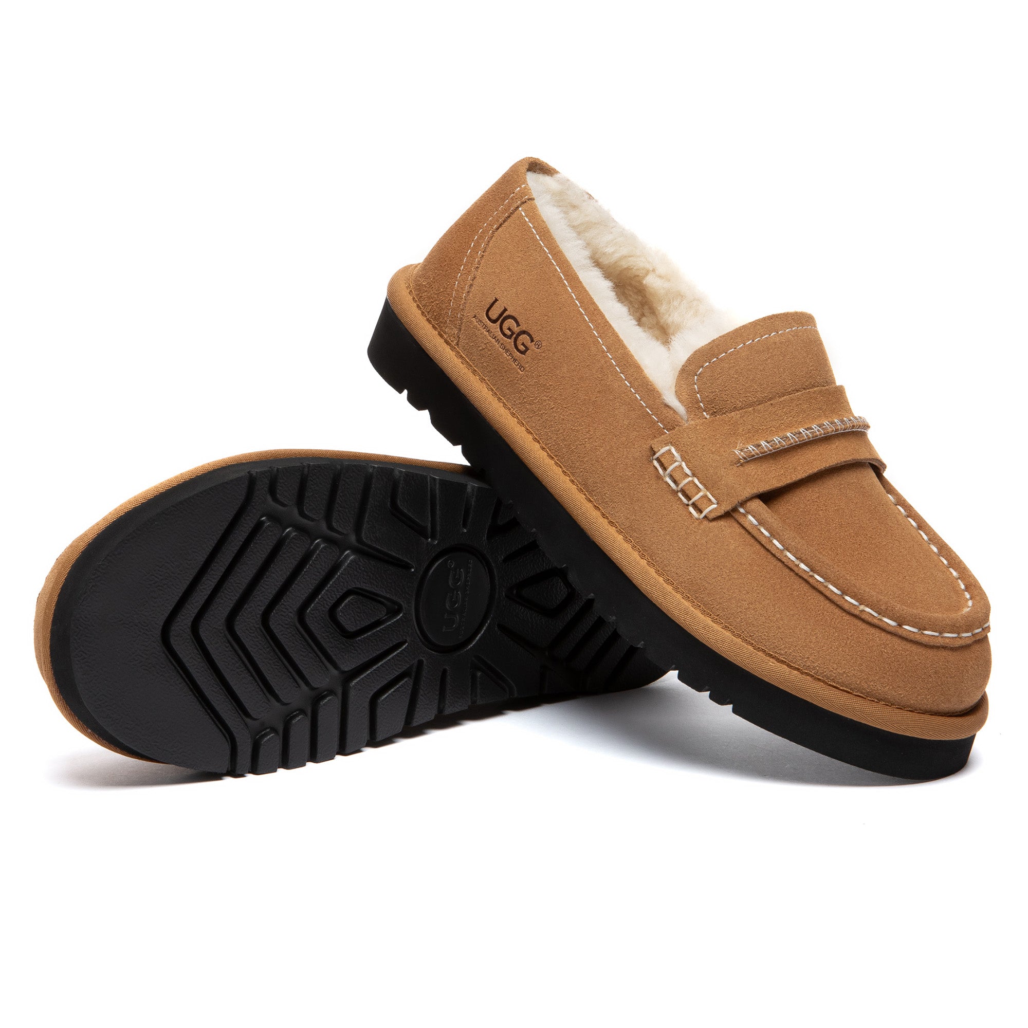Laurent Two-Tone UGG Loafers