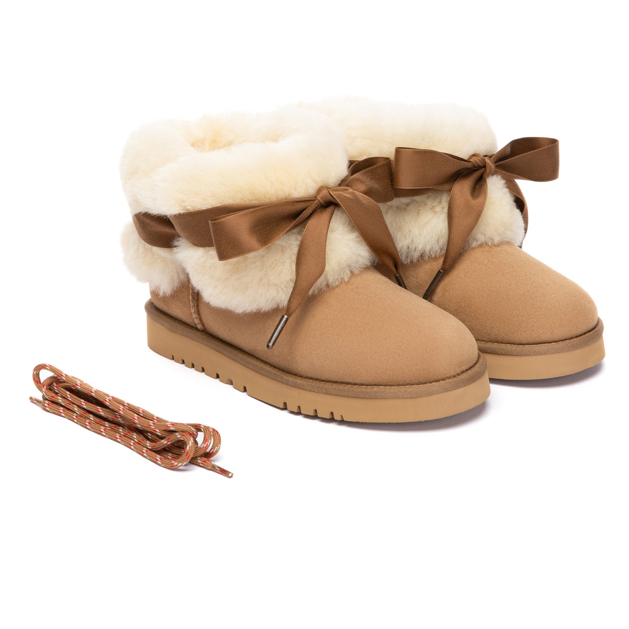 EverUgg Carmen Versatile Strap Foldable Boots, stylish brown UGG boots with adjustable straps and foldable design.