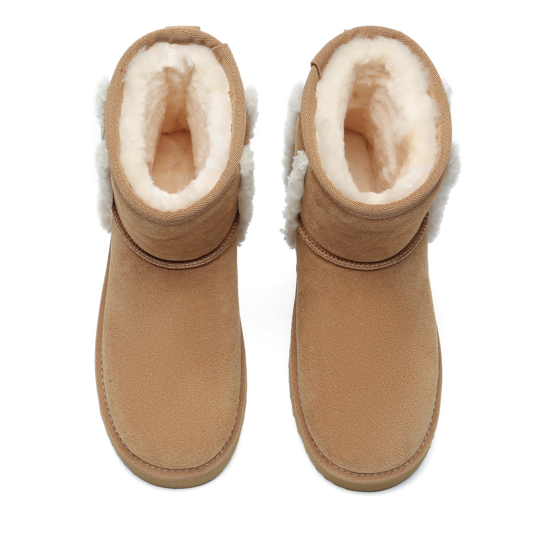 Shearling Wool Side Mini UGG Boots