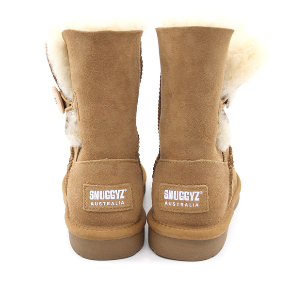 SNUGGYZ® Premium Short Button UGG Boots Australian Made