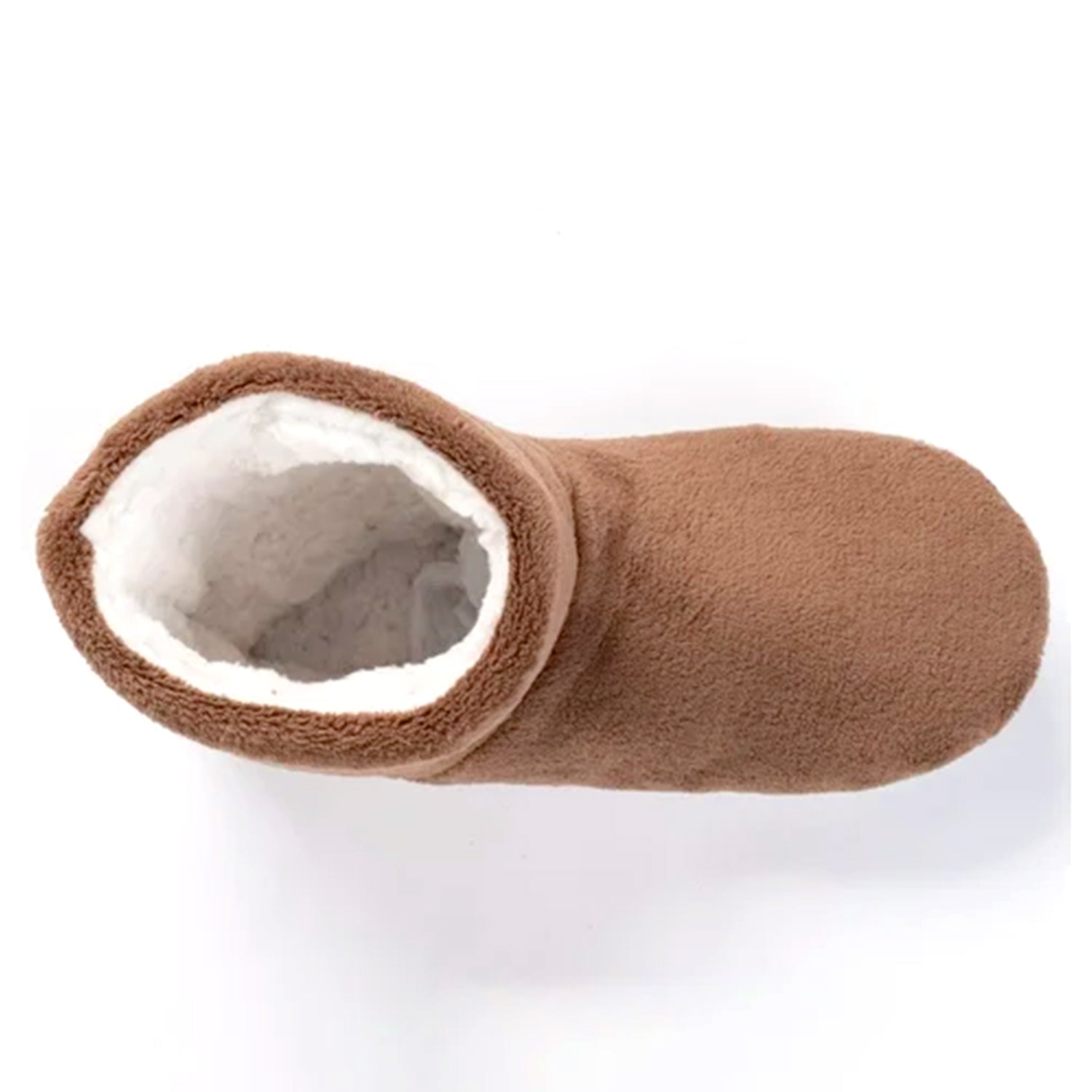 Snuggyz Chestnut Home Booties with plush lining, cozy slip-on design, and soft textured exterior for comfortable indoor wear