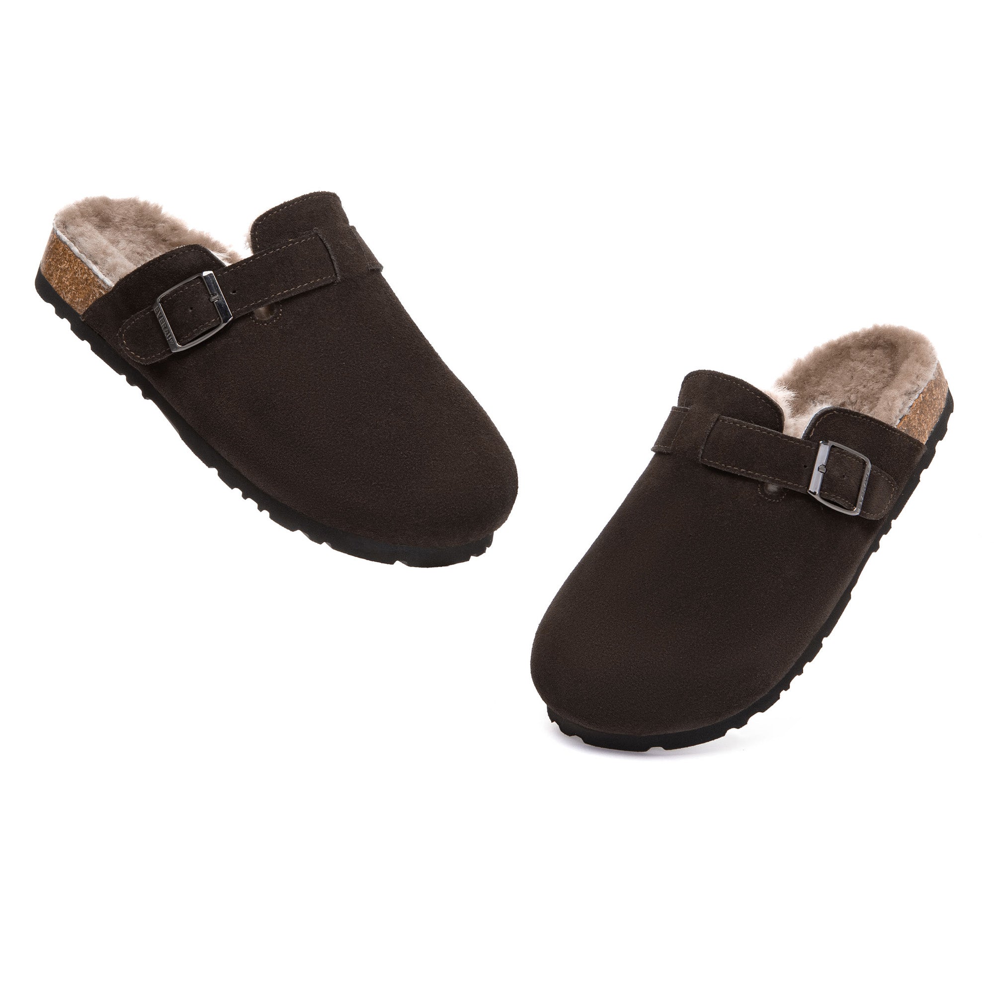 EverUgg Classic Birkie Men UGG Slippers with soft shearling lining and durable suede exterior.