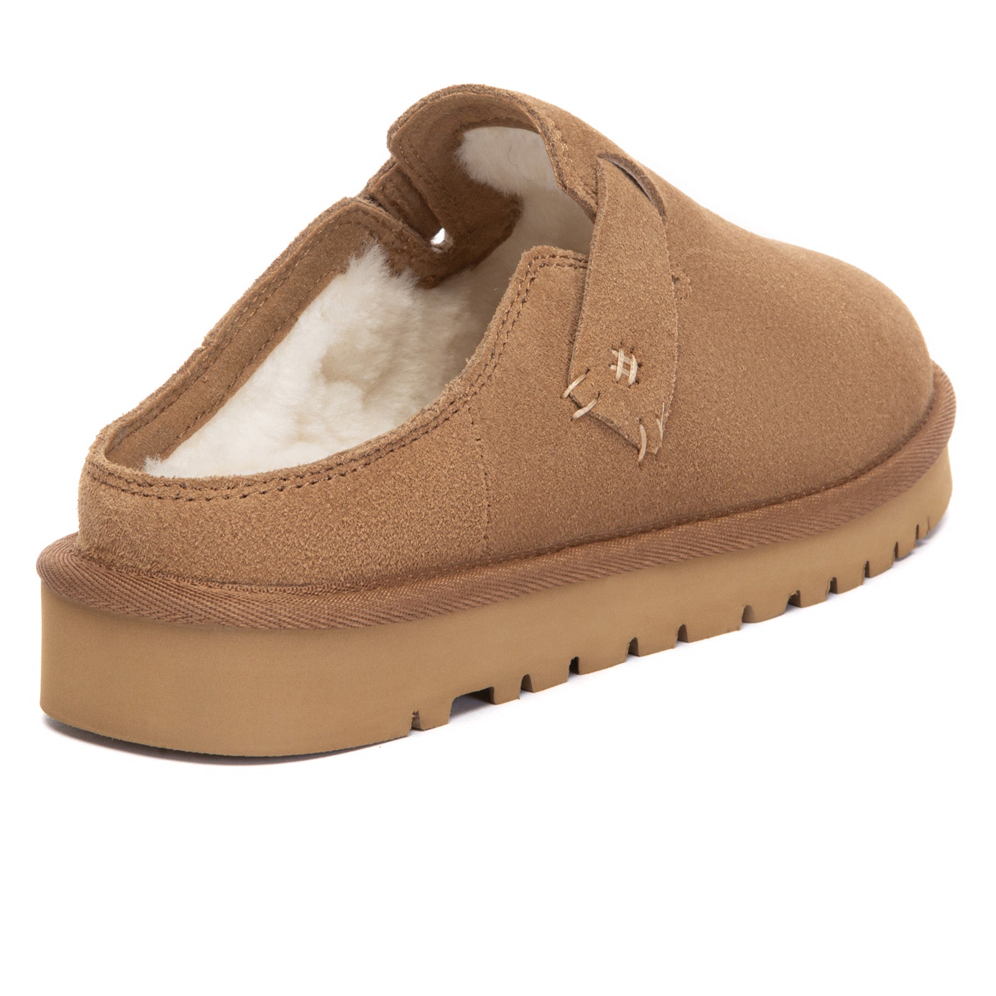 EverUgg Classic Mule slippers, cozy slip-on slippers with soft sheepskin lining and durable outsole, perfect for indoor comfort.