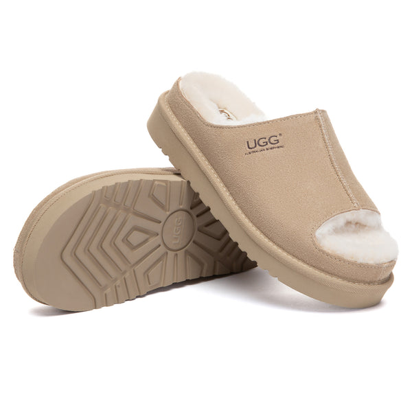 EverUgg Coulson Sheepskin UGG slippers featuring plush sheepskin material and cozy slip-on design for comfortable indoor wear.