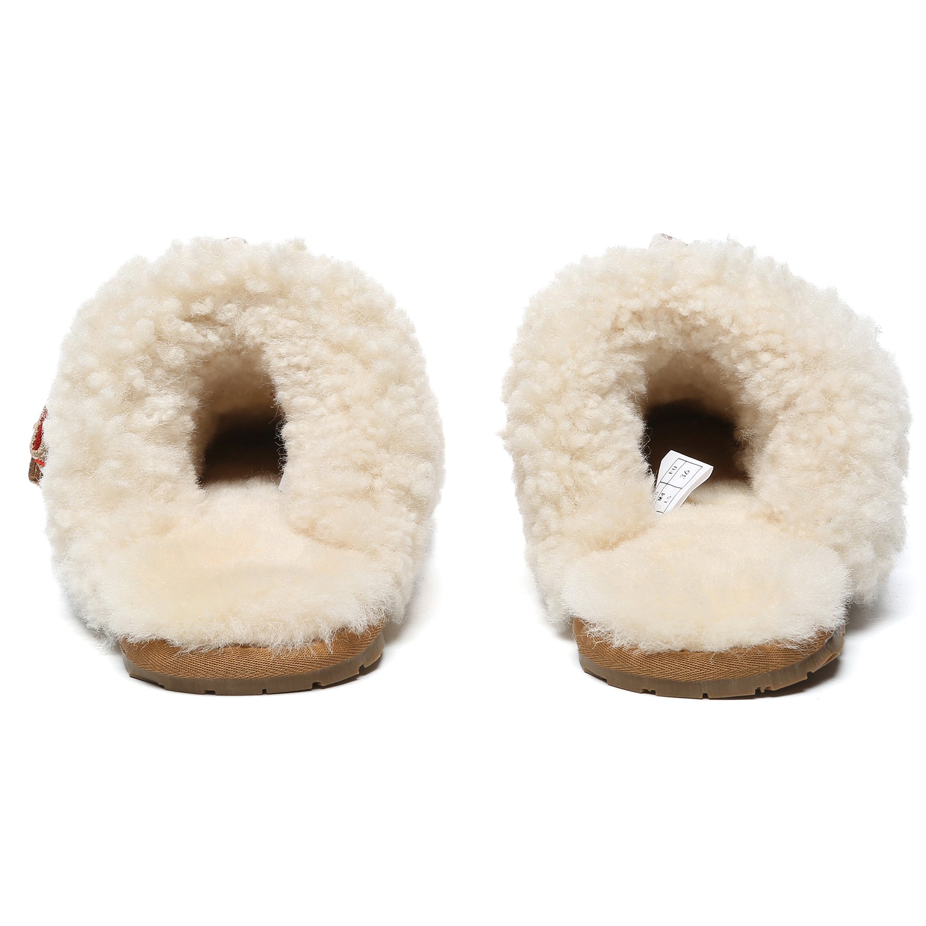 Wool Bow Stitch UGG Slippers