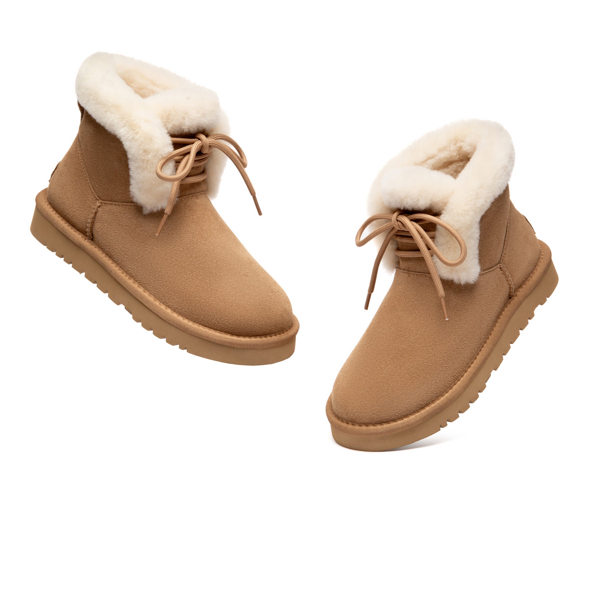 EverUgg Deva Casual Lace-up Boots, stylish UGG boots with laces and cozy design, suitable for casual winter wear.