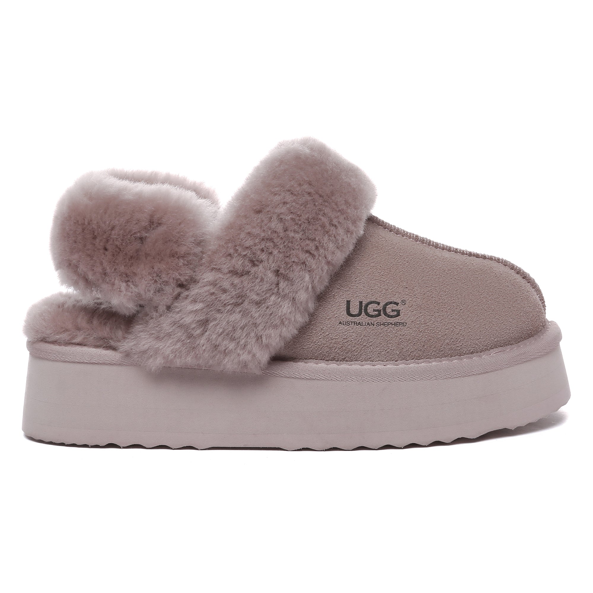 EverUgg Dua Straps UGG platform slippers for women with cushioned soles and stylish strap design, ideal for casual wear.