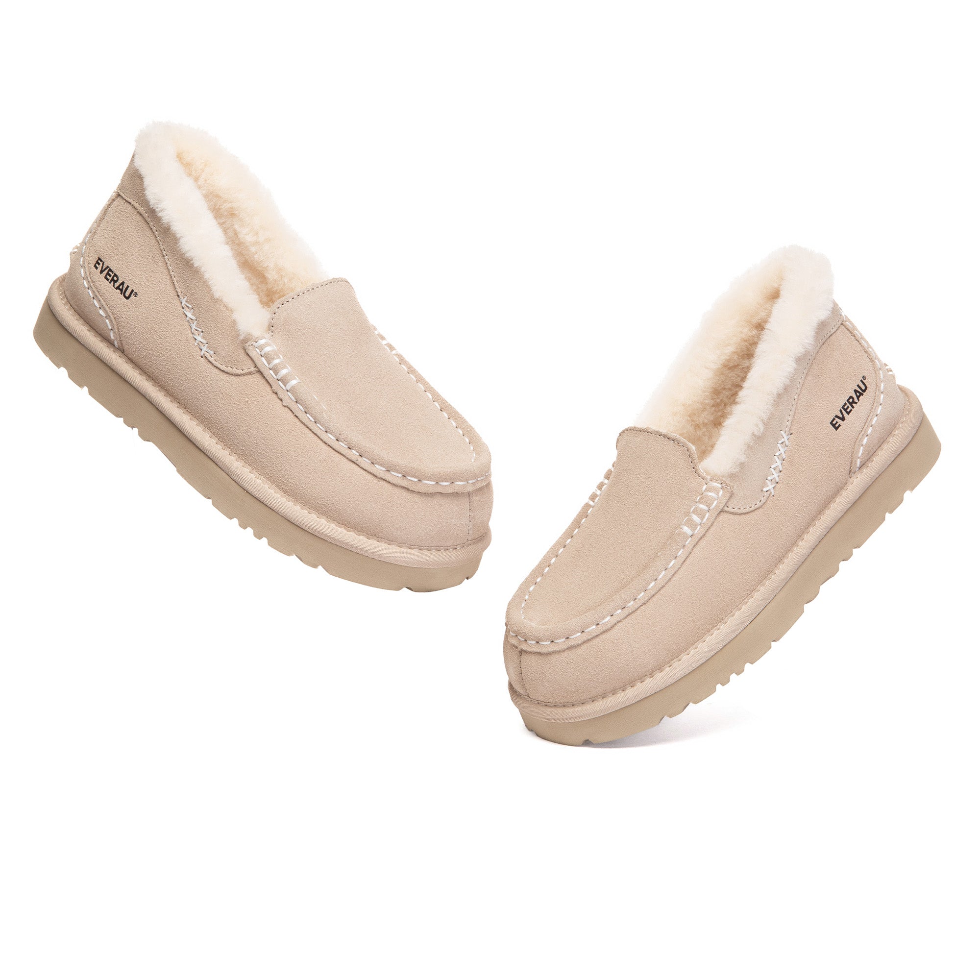 EverUgg Classic Loafer UGG slippers featuring soft suede material and comfortable slip-on design.